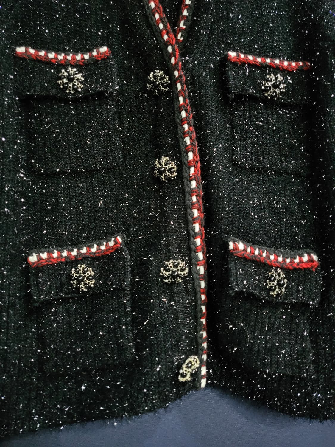 트위드 블랙펄자켓 상품이미지3