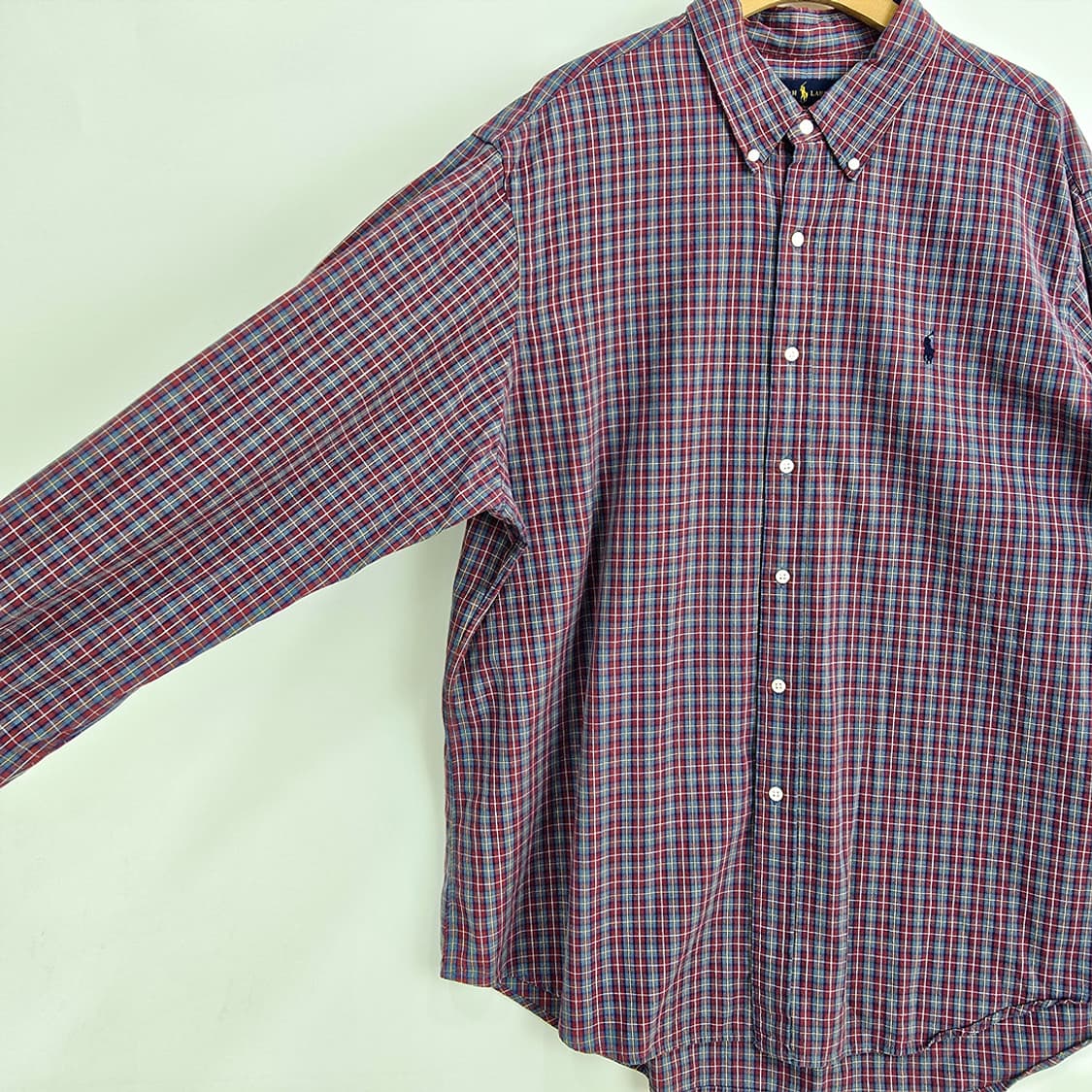 폴로 랄프로렌 Polo 남방 체크 셔츠 XXL 상품이미지4