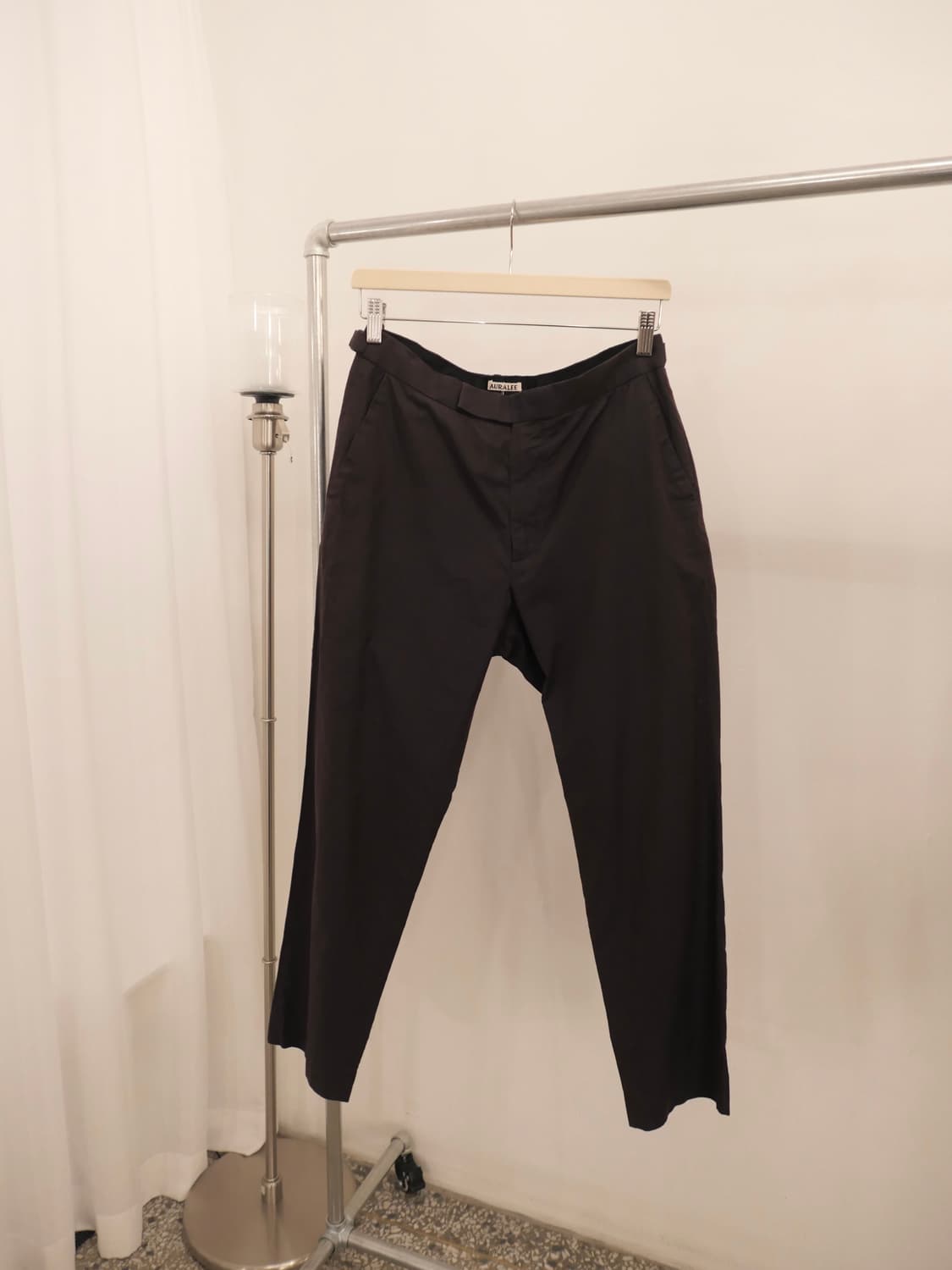 오라리 실크 샴브레이 슬랙스 상품이미지1