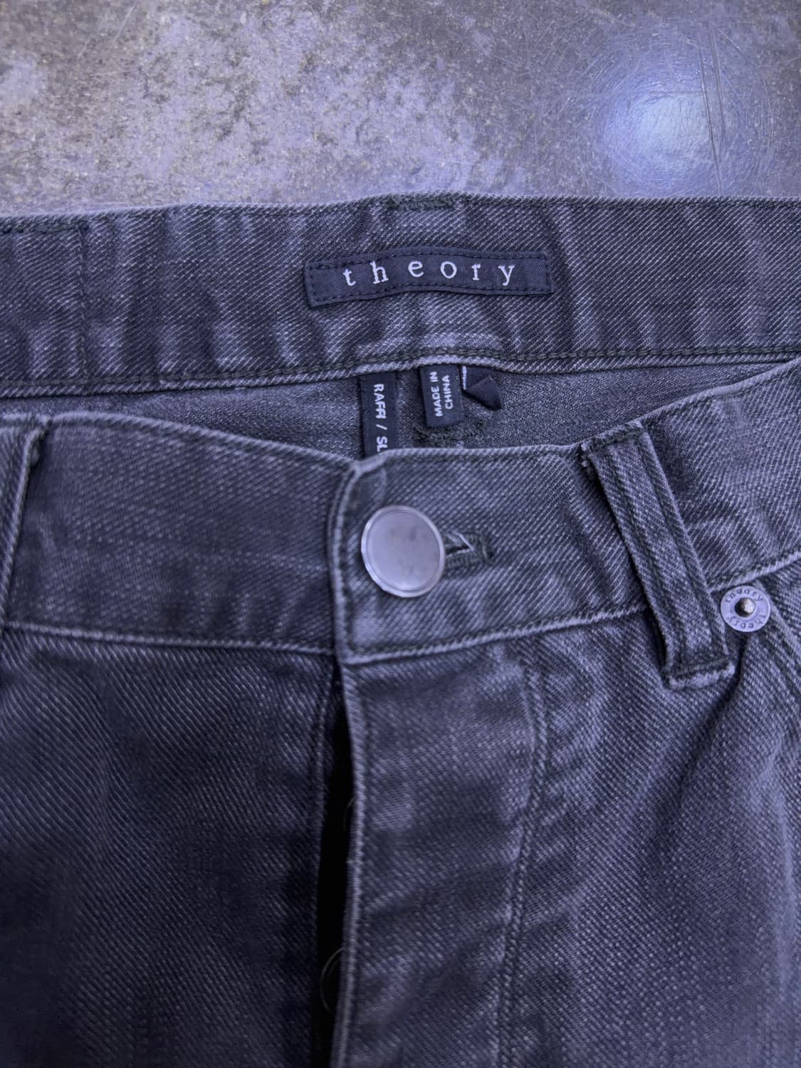 띠어리 라피 슬림핏 그레이 빈티지 워싱 데님팬츠 30 상품이미지7