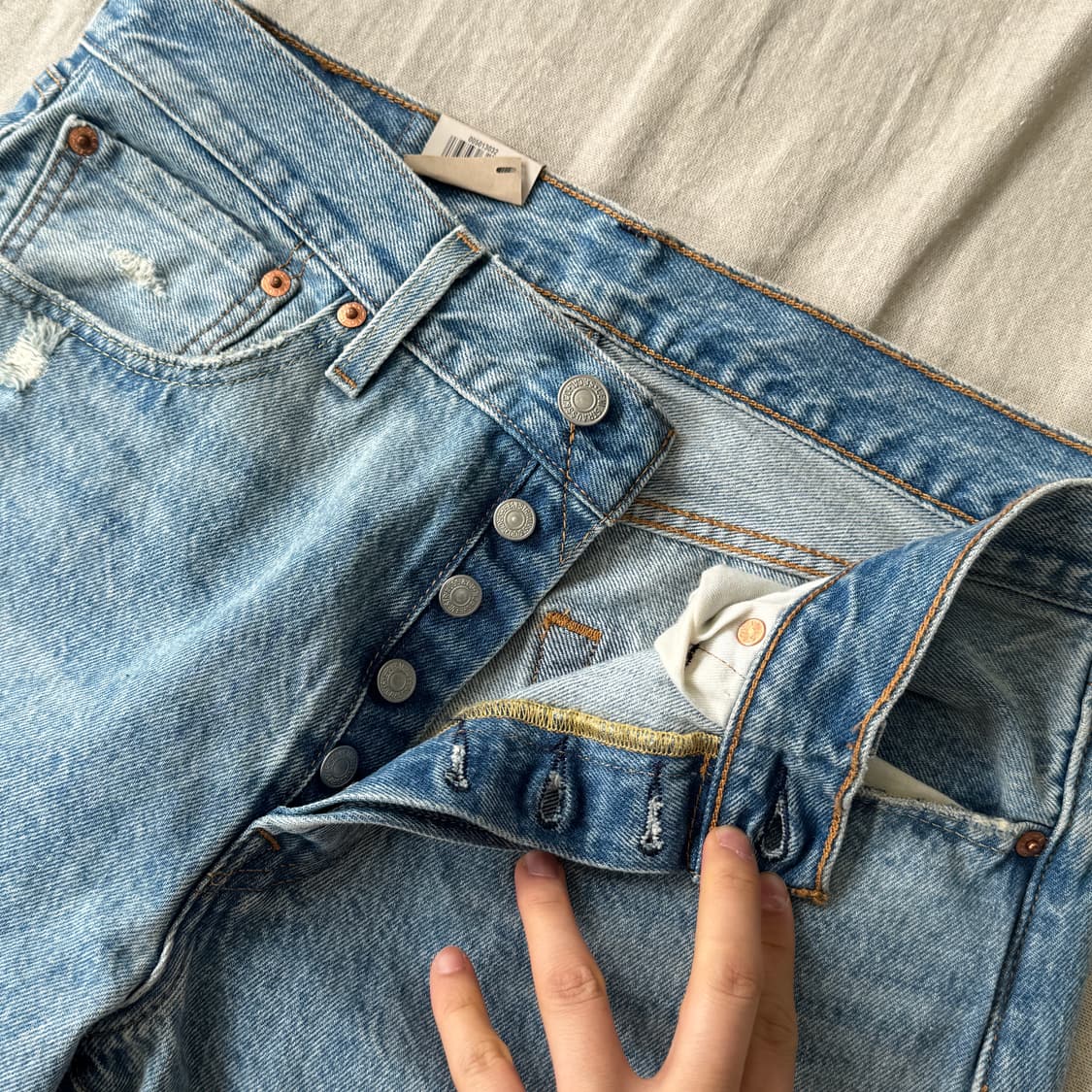 리바이스 데드스탁 데미지 중청 501 32 상품이미지3