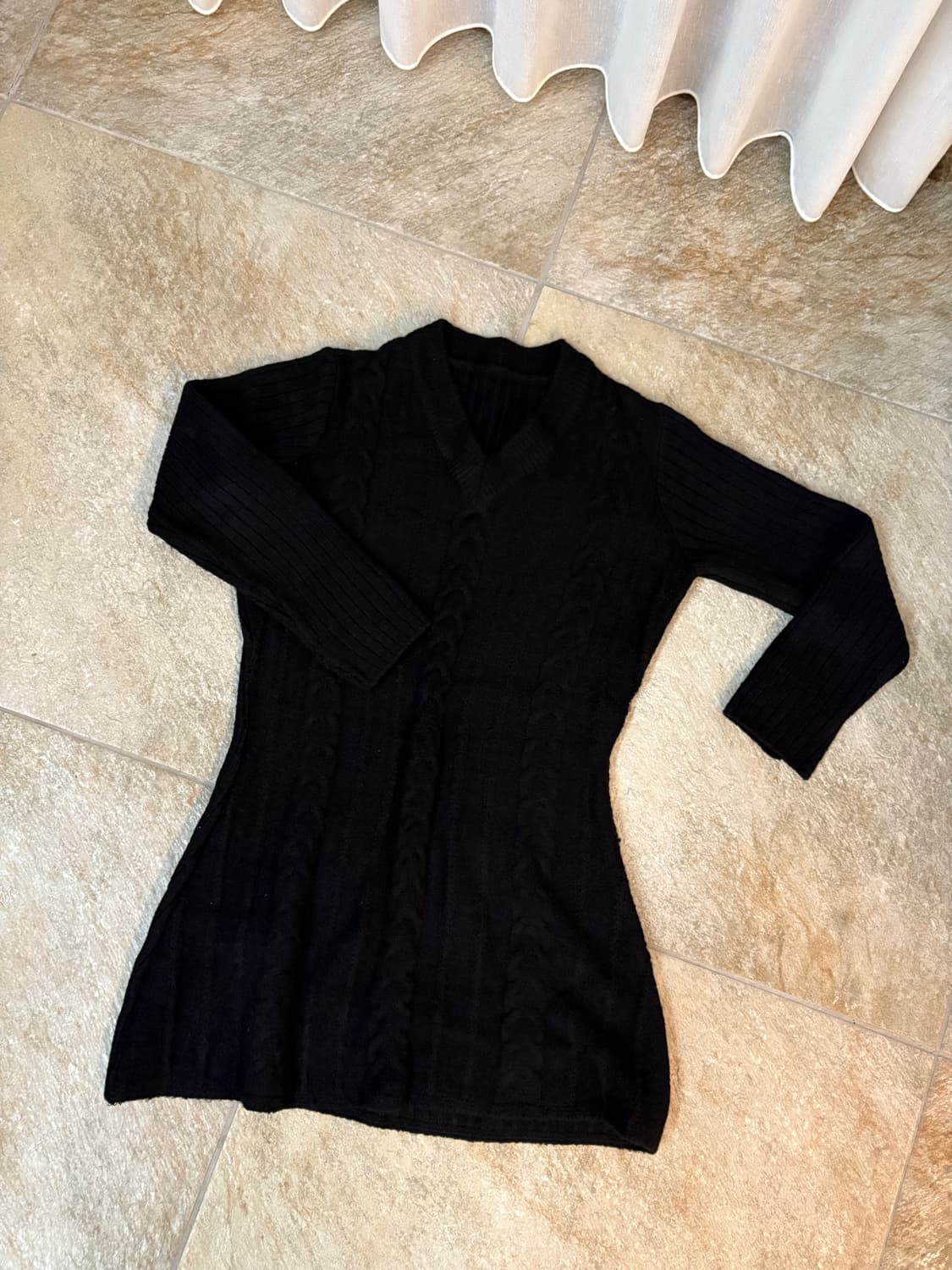 베이비랩 브이넥 니트 원피스 상품이미지2