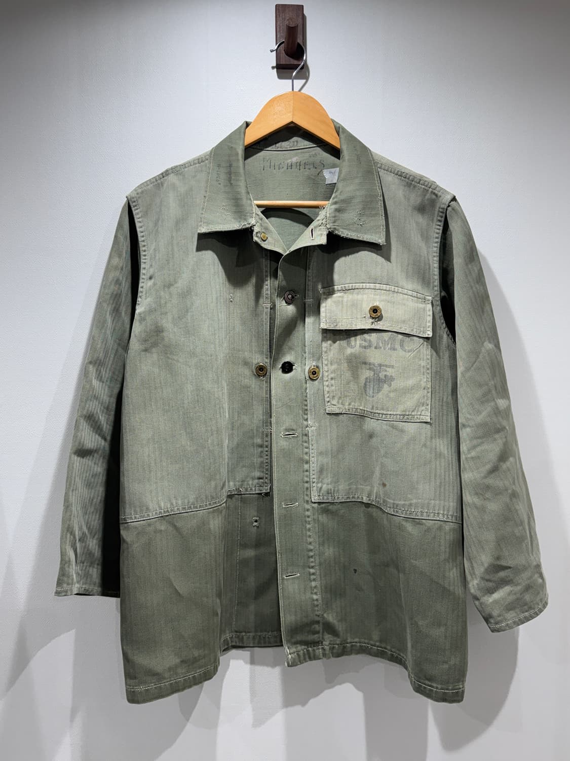 40s USMC P44 HBT 유틸리티 셔츠 상품이미지1