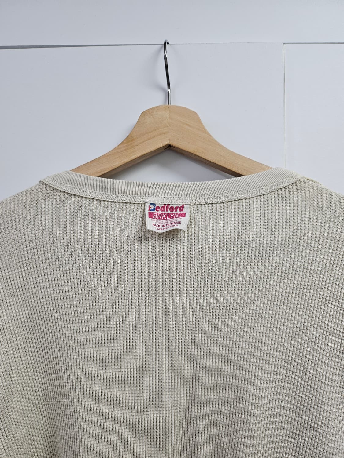 [OS]배드포드 굿즈 와플 롱슬리브 크림 상품이미지4