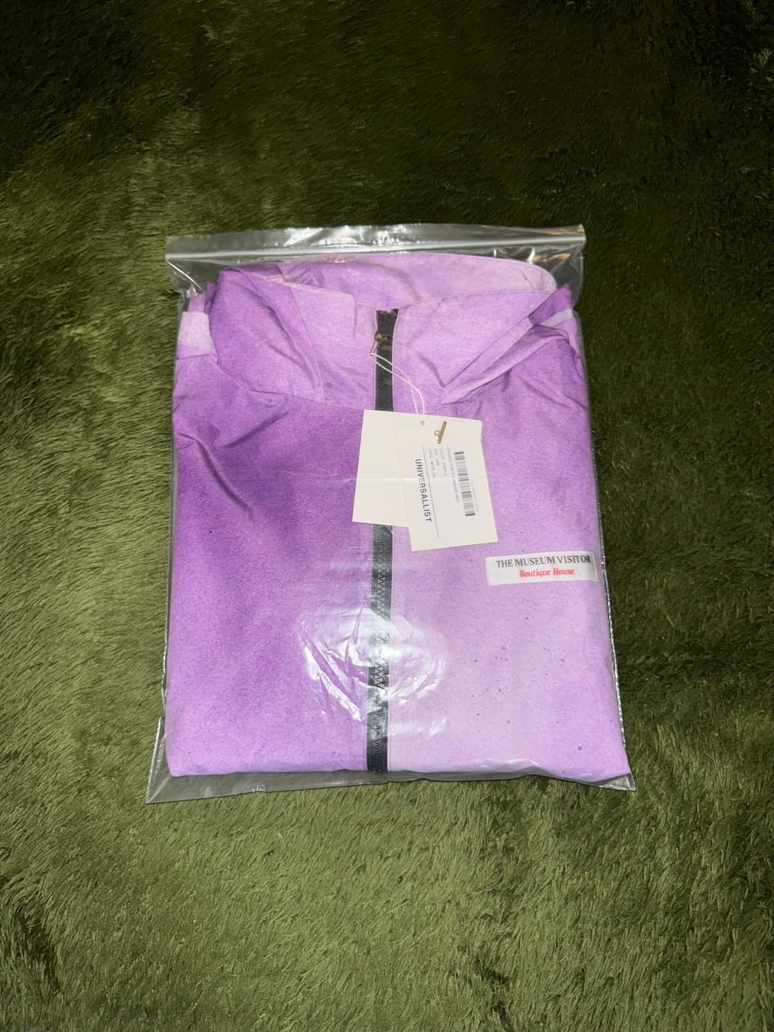 [M] 더뮤지엄비지터 스프레이 프린트 윈드브레이커 퍼플 상품이미지10