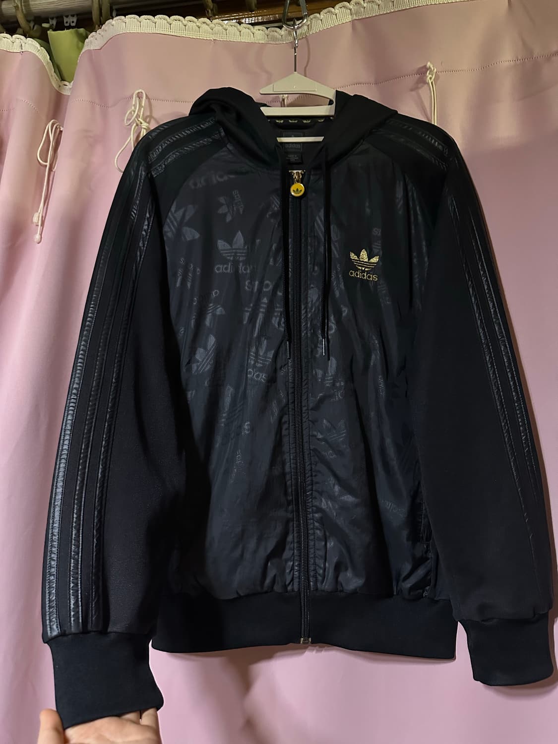 아디다스 후드집업 아디다스 올블랙 파이어버드 트랙탑 아디다스대장 올드스쿨 상품이미지1