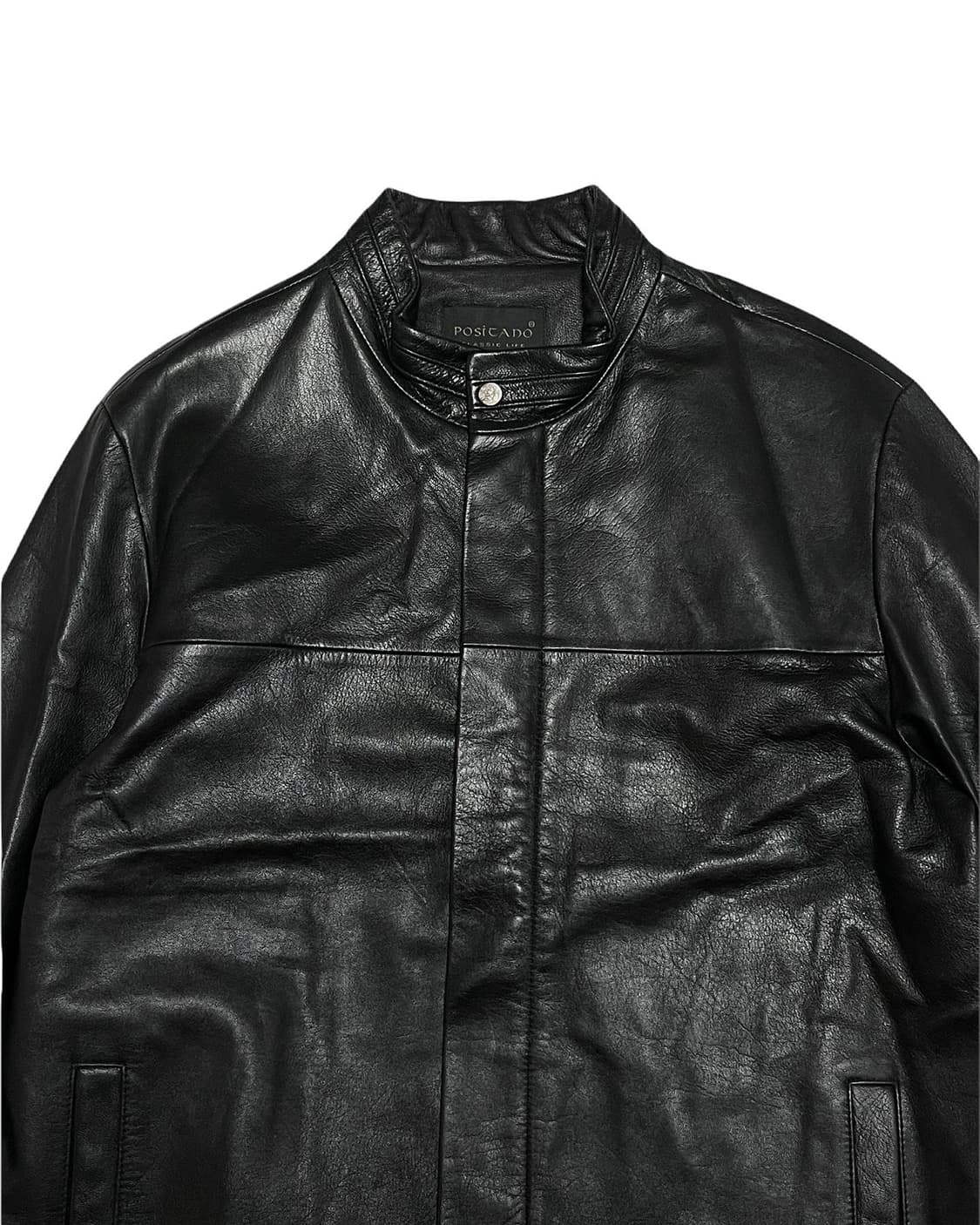 Sheep skin leather zip up 상품이미지2