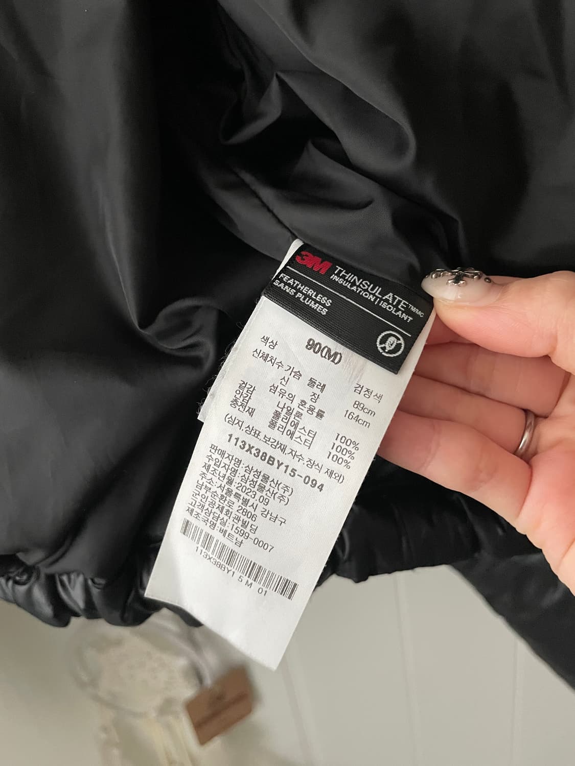 에잇세컨즈 숏패딩 블랙 M 상품이미지3