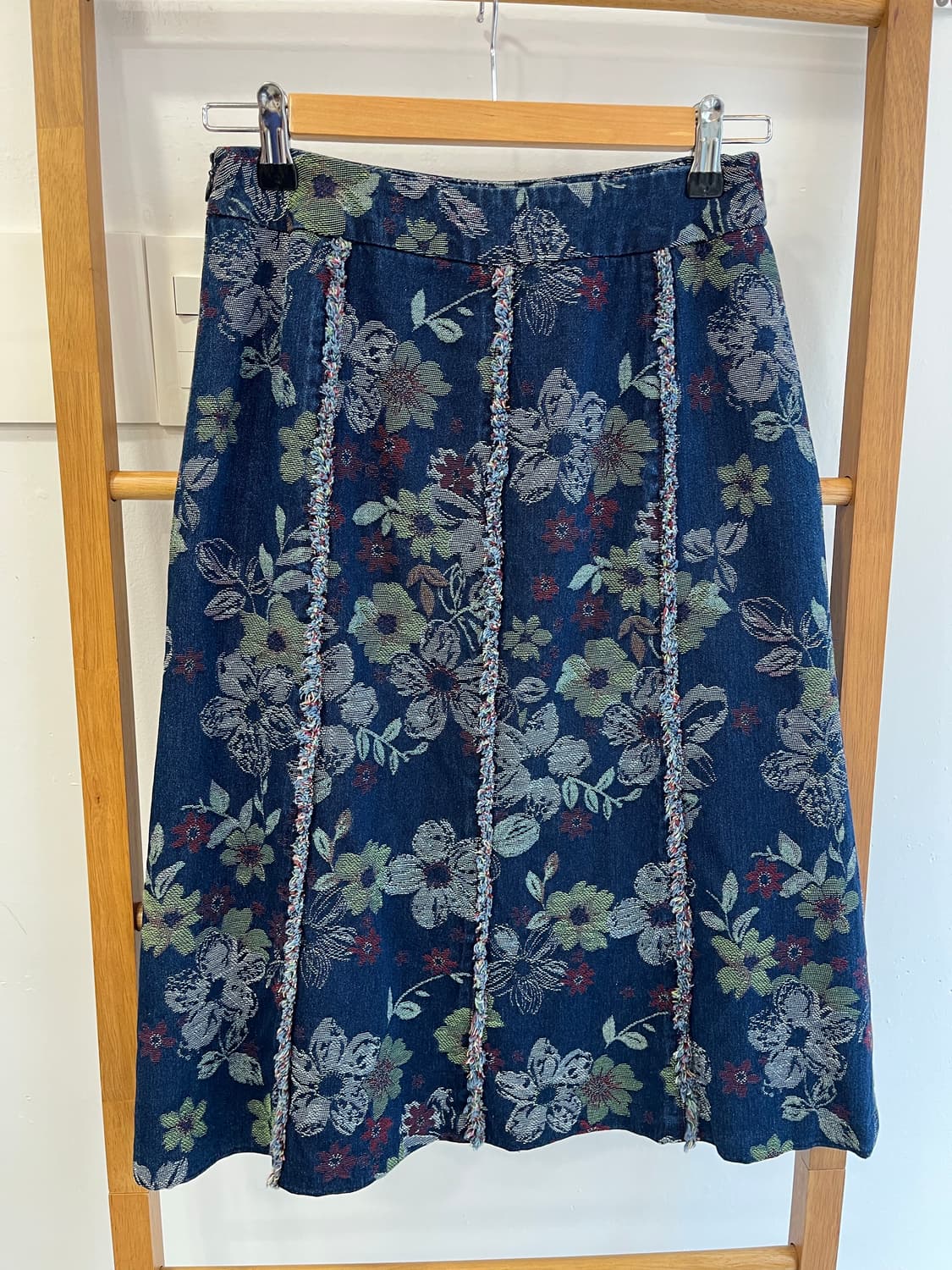 [희귀/VINTAGE] 앙비숑 최태용 컬렉션 플로럴 자카드 데님 셋업 상품이미지3