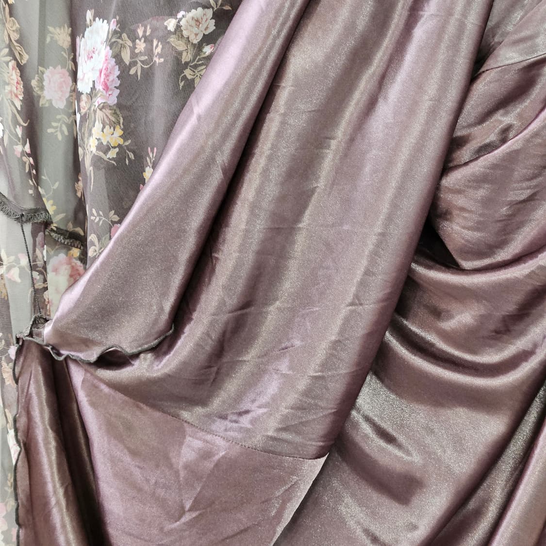 리즈리사(LIZ LISA) 고전라벨 초코 로즈 쉬폰 원피스 상품이미지10