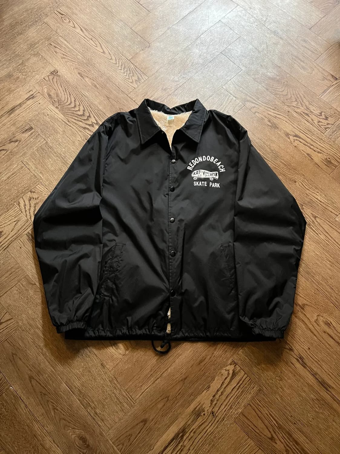 [L]USA 빈티지 REDONDO BEACH 스케이트 쉐르파 코치자켓 상품이미지1