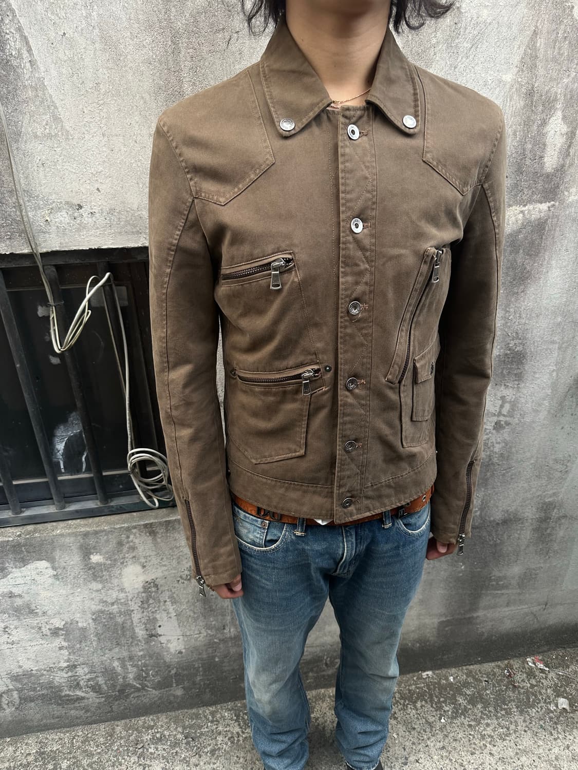 00s 돌체앤가바나 멀티 포켓 지퍼 자켓 상품이미지5