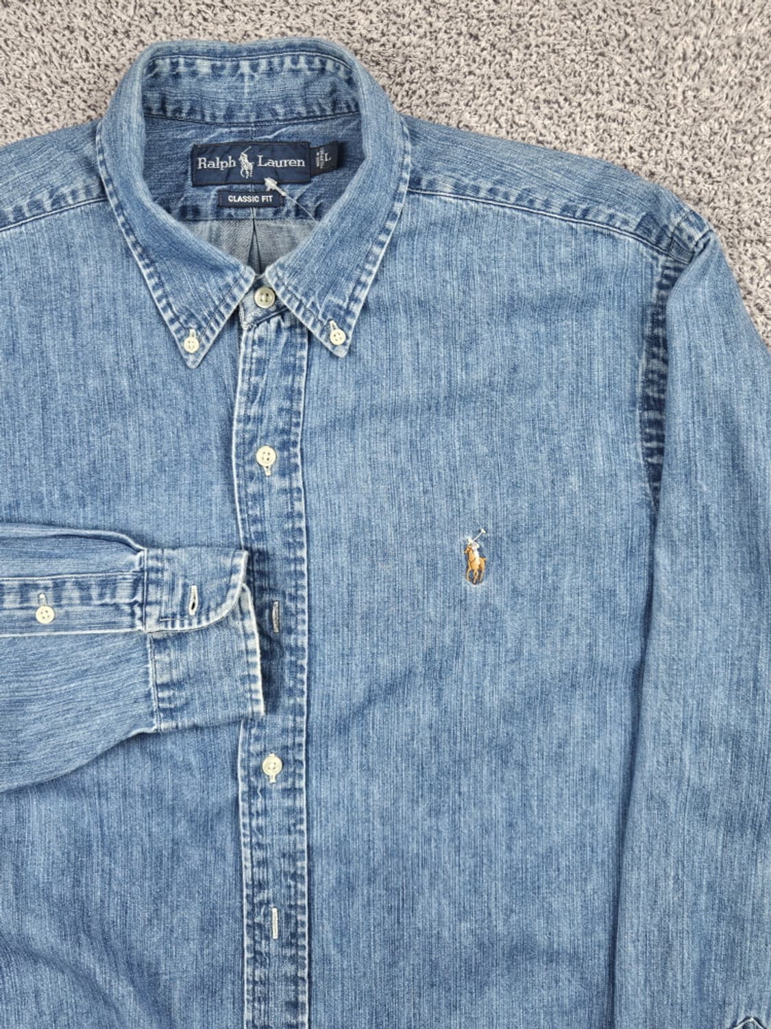 폴로랄프로렌 포니 클래식 핏 데님 셔츠 ( L ) / 10532 상품이미지6