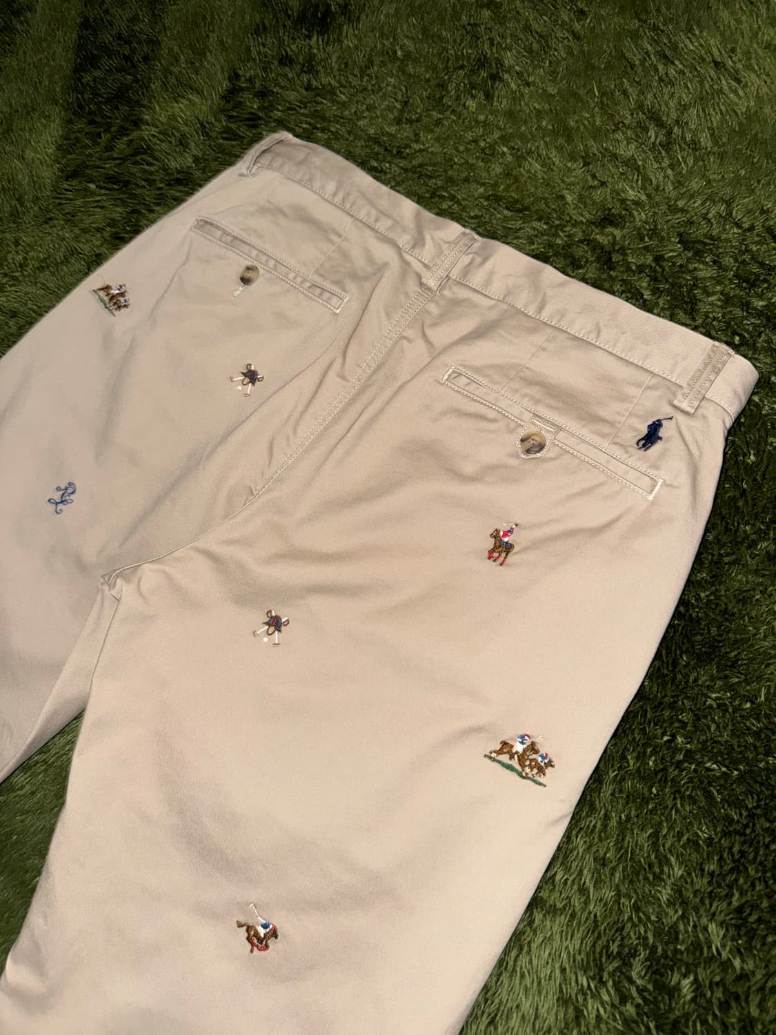 [31X32] 폴로 랄프로렌 엠브로이더리 로고 치노 팬츠 베이지 상품이미지9