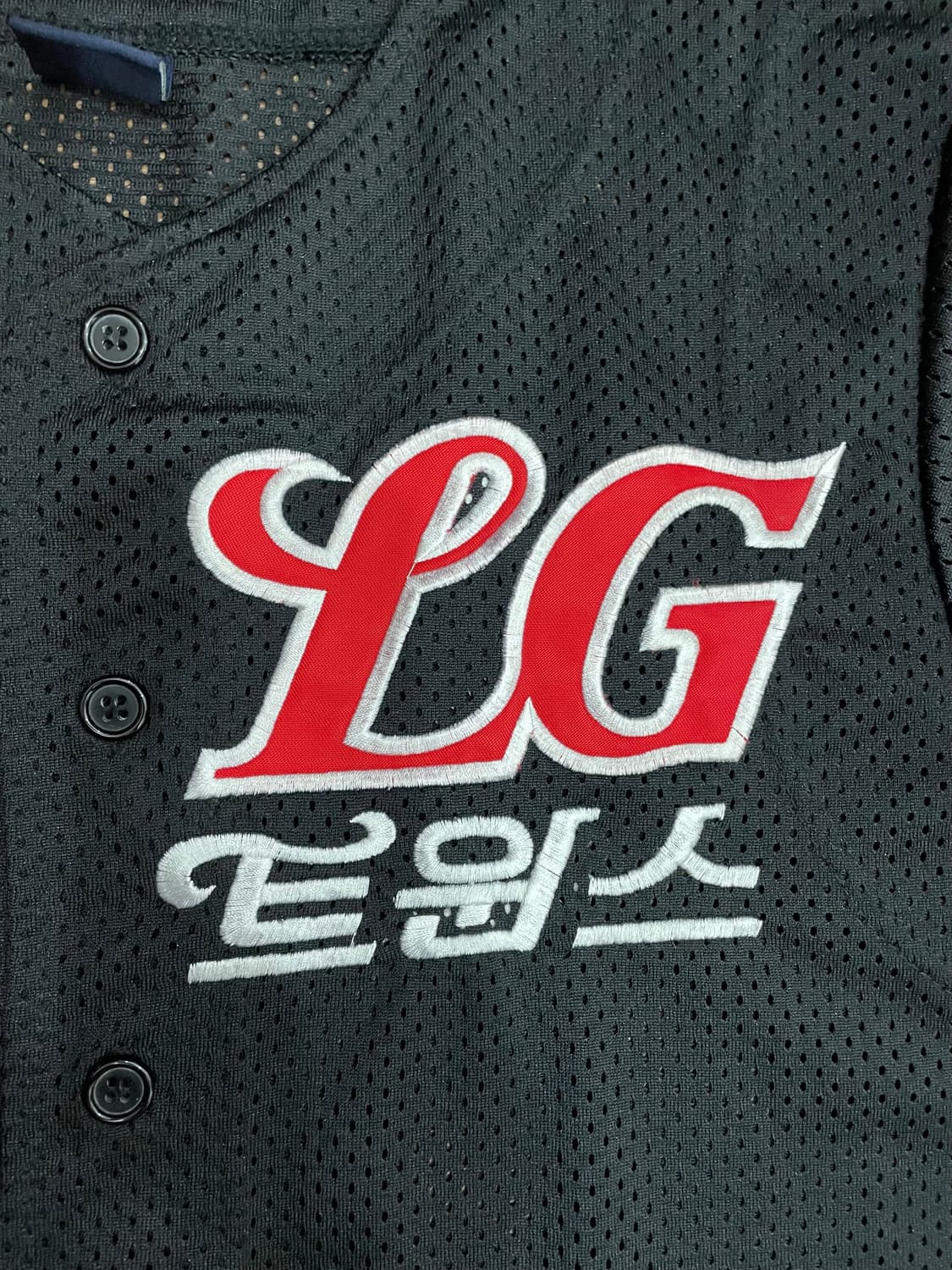 LG트윈스 블랙 야구 반팔 져지 유니폼 상품이미지3