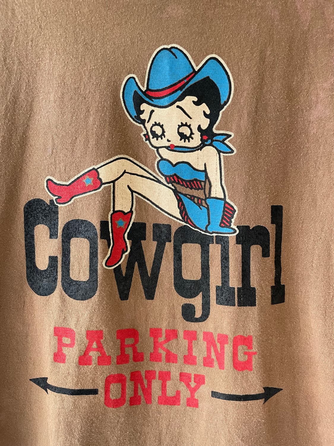 00's Vintage Betty Boop COWGIRL T-shirt  상품이미지2