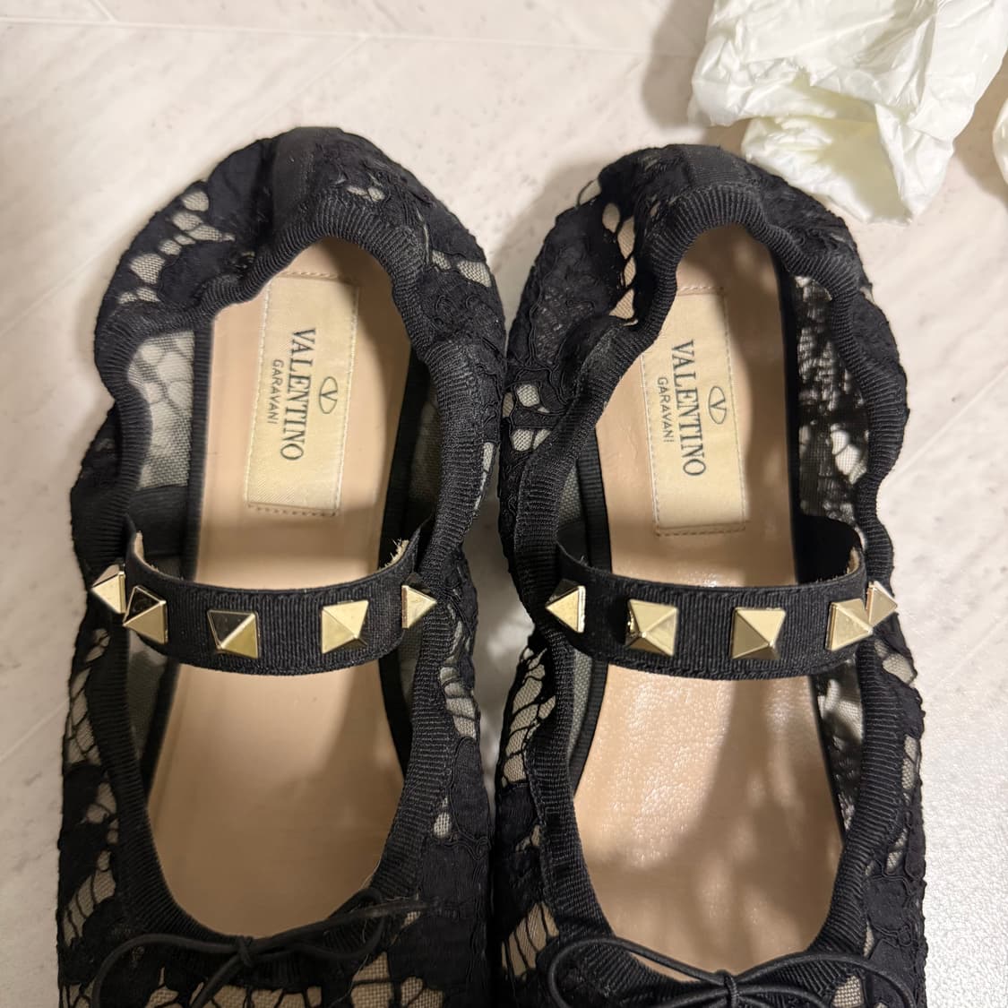 [36] 발렌티노 벨레리나 레이스 슈즈 블랙 상품이미지6