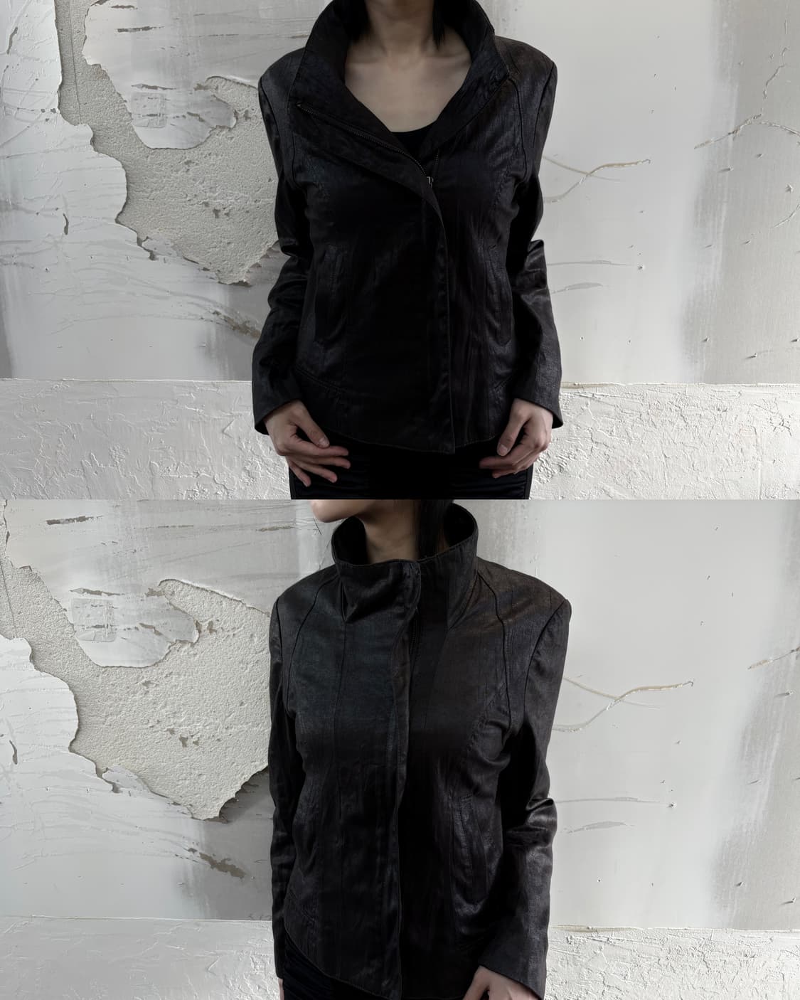 texture diagonal jacket 상품이미지1