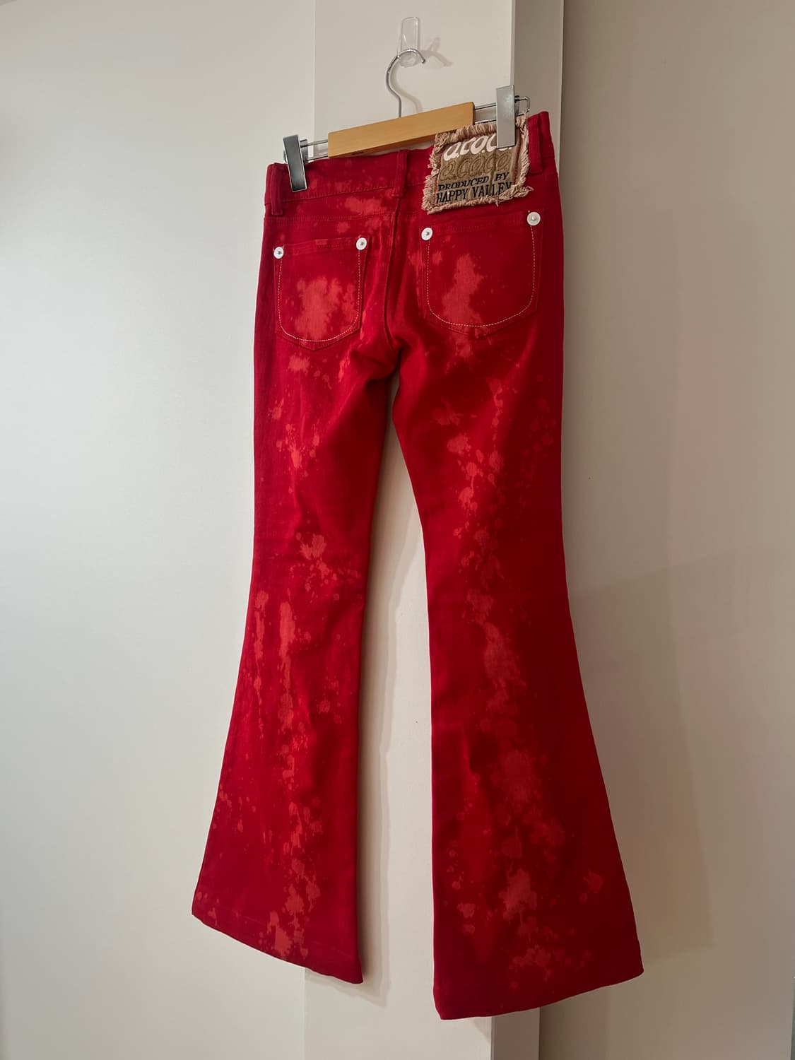 q.co.co tie-dye bellbottom pants 상품이미지1