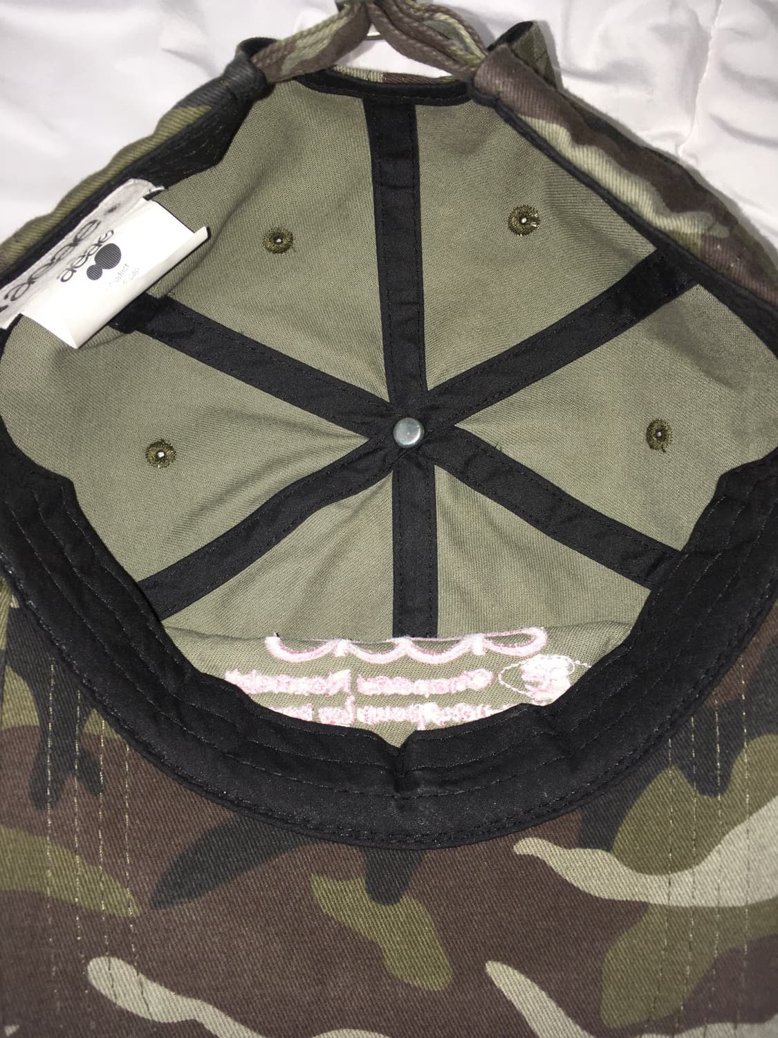 WEB LOGO CAMO 5 PANNEL CAP - [GREEN] 상품이미지2