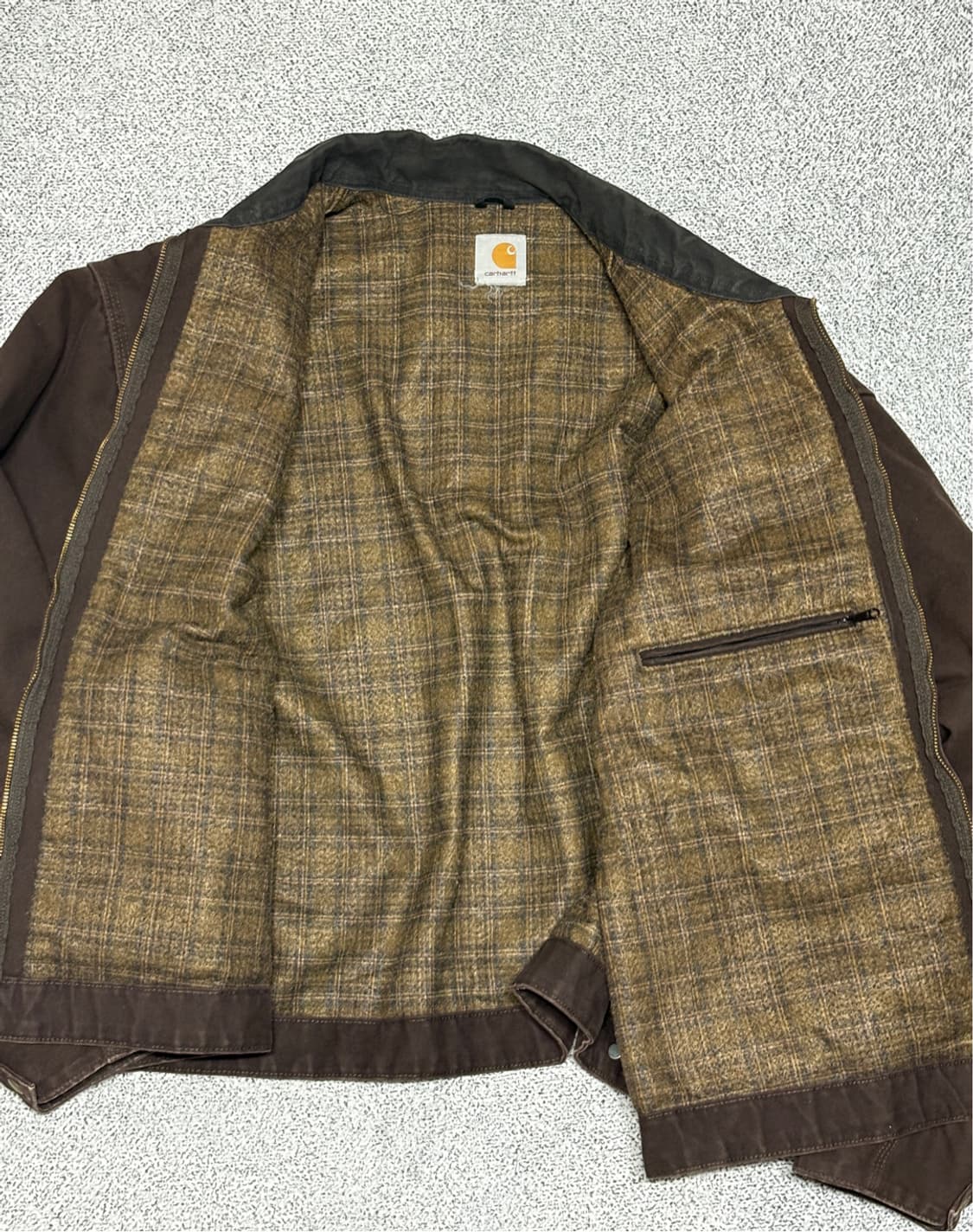 빈티지 칼하트 디트로이트 J97 자켓 초콜릿브라운 컬러 상품이미지4