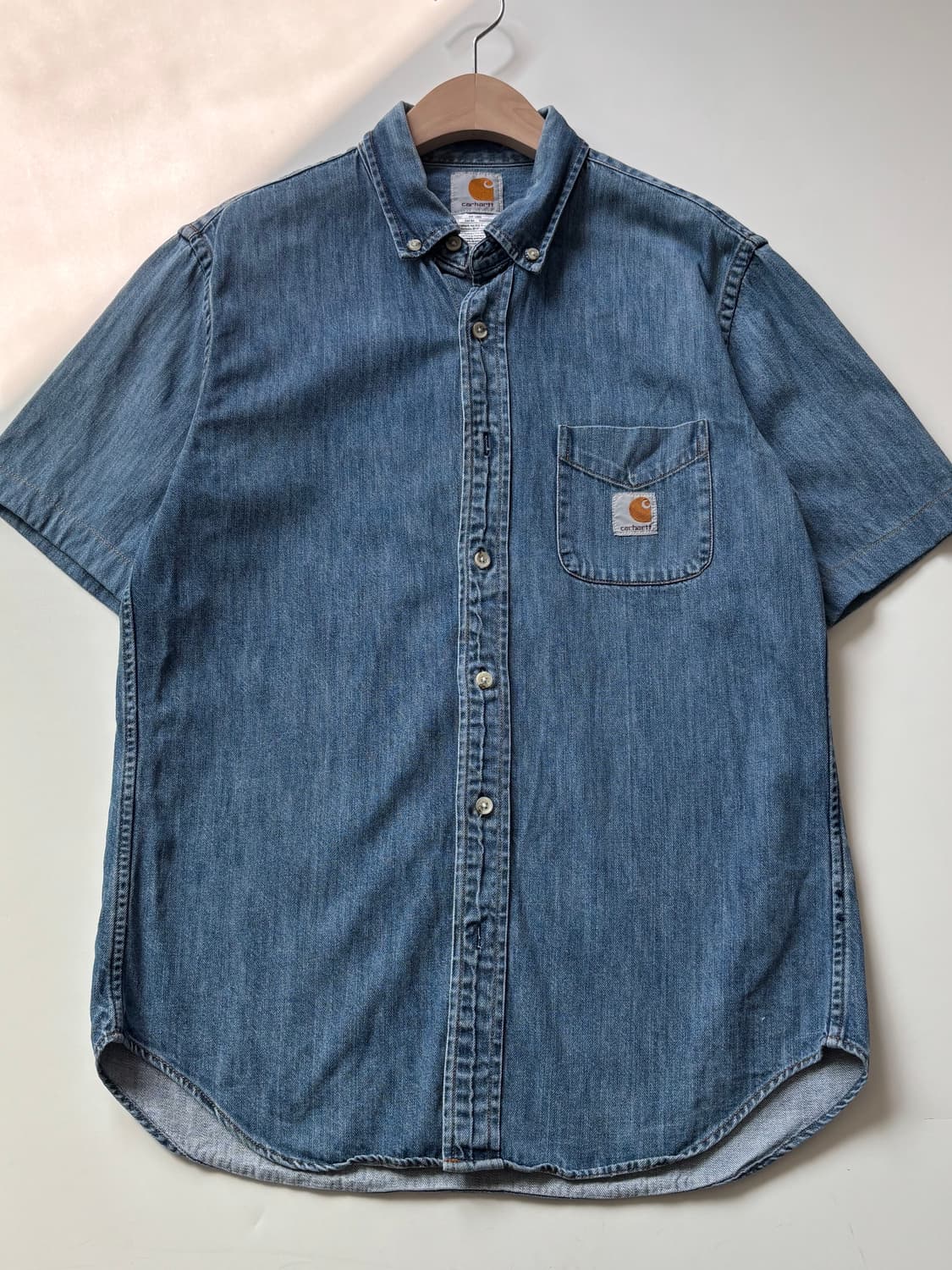 Carhartt 칼하트 데님 반팔 셔츠 상품이미지4
