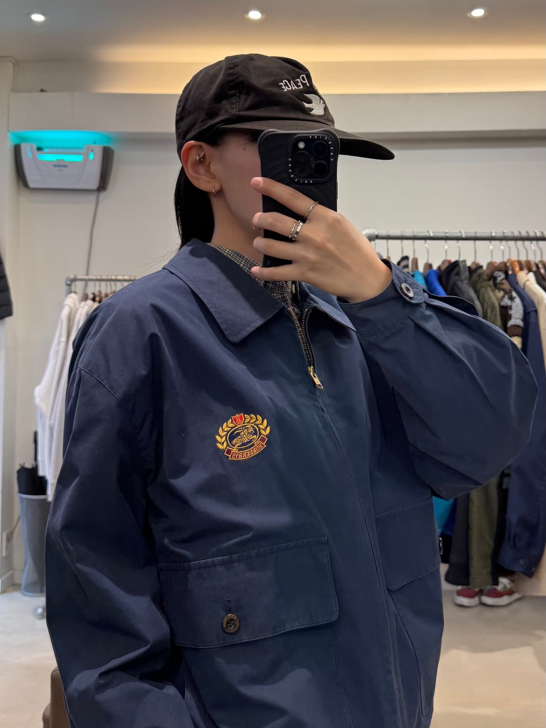 버버리 자수 빅 포켓 블루종 상품이미지7