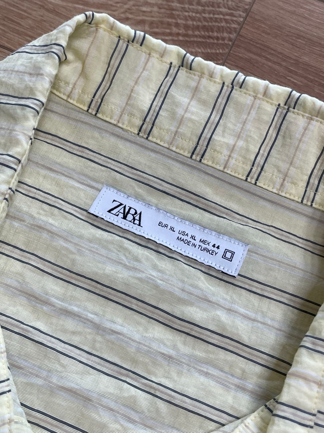 자라 비스코스 스트라이프 셔츠 상품이미지2