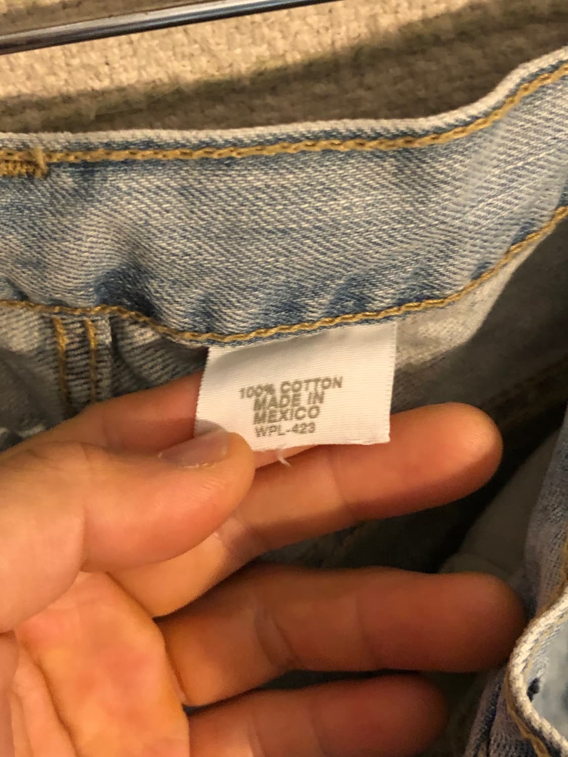 빈티지 리바이스 501 연청 데님 34x32 상품이미지5