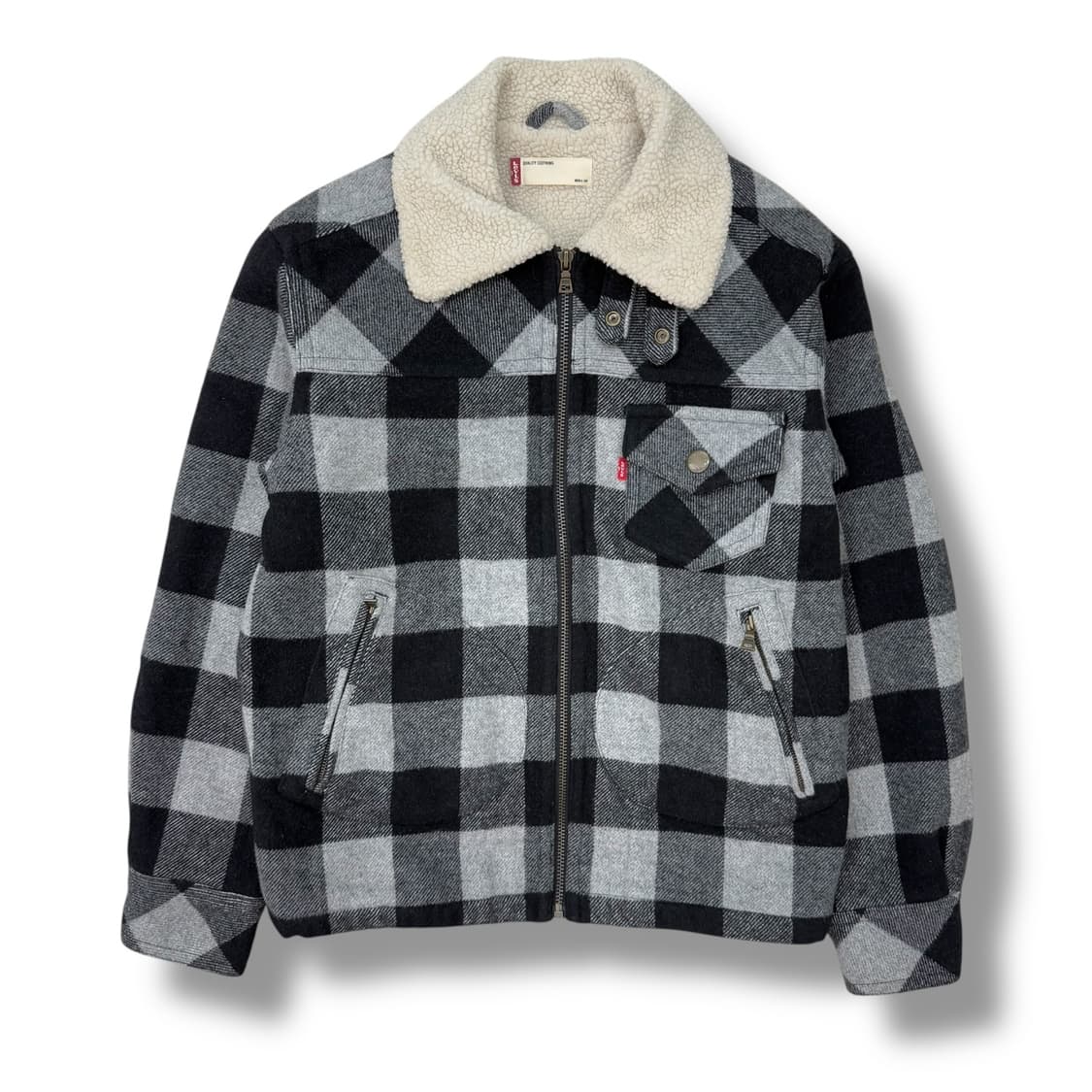 리바이스 체크 셰르파 자켓 r1822  상품이미지1