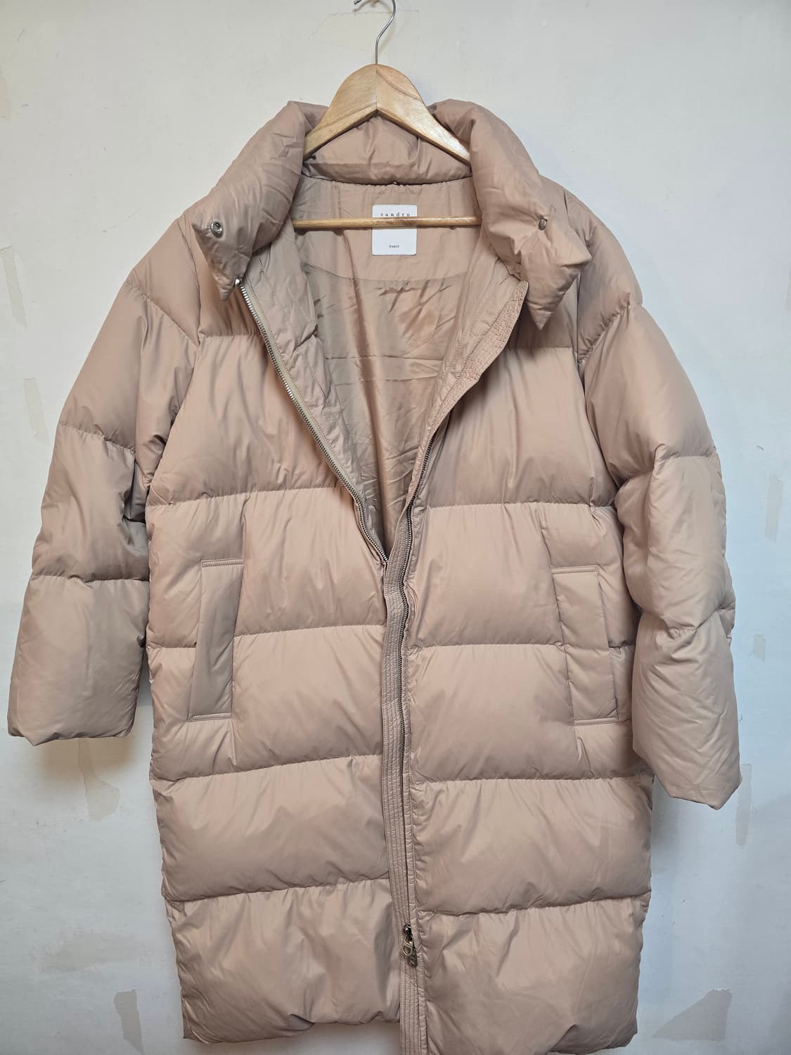 Sandro 여성 오버핏 구스다운 롱 패딩 (54호) 새상품급 상품이미지1