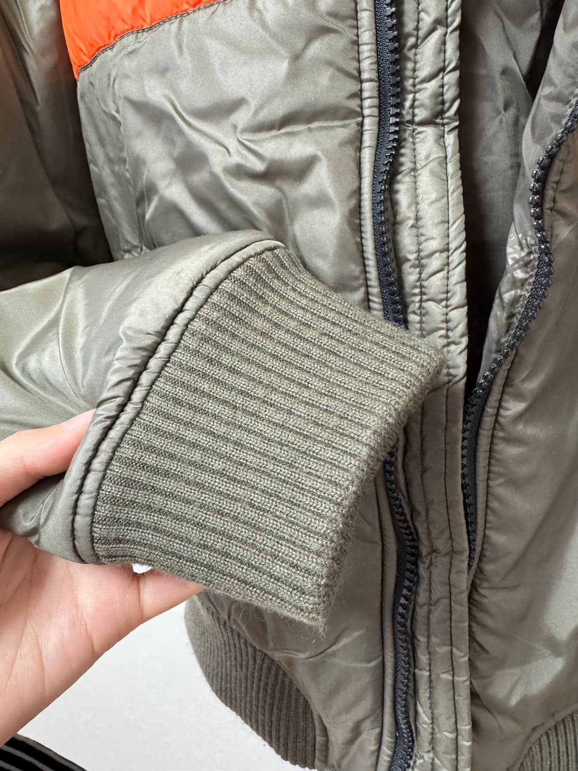 빔즈보이 올리브색 점퍼 항공점퍼 카키색 상품이미지6