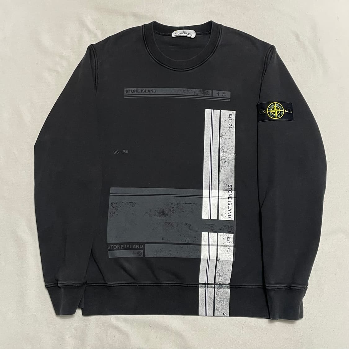 XL 스톤아일랜드 21SS 블록 프린팅 맨투맨  상품이미지2