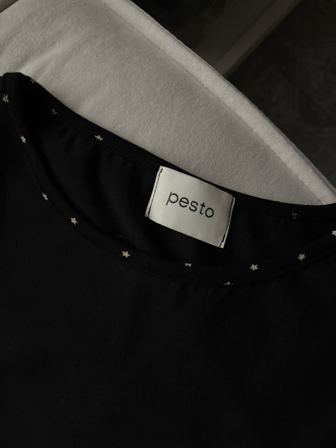Pesto 페스토 스타 블록 티셔츠 블랙 상품이미지3