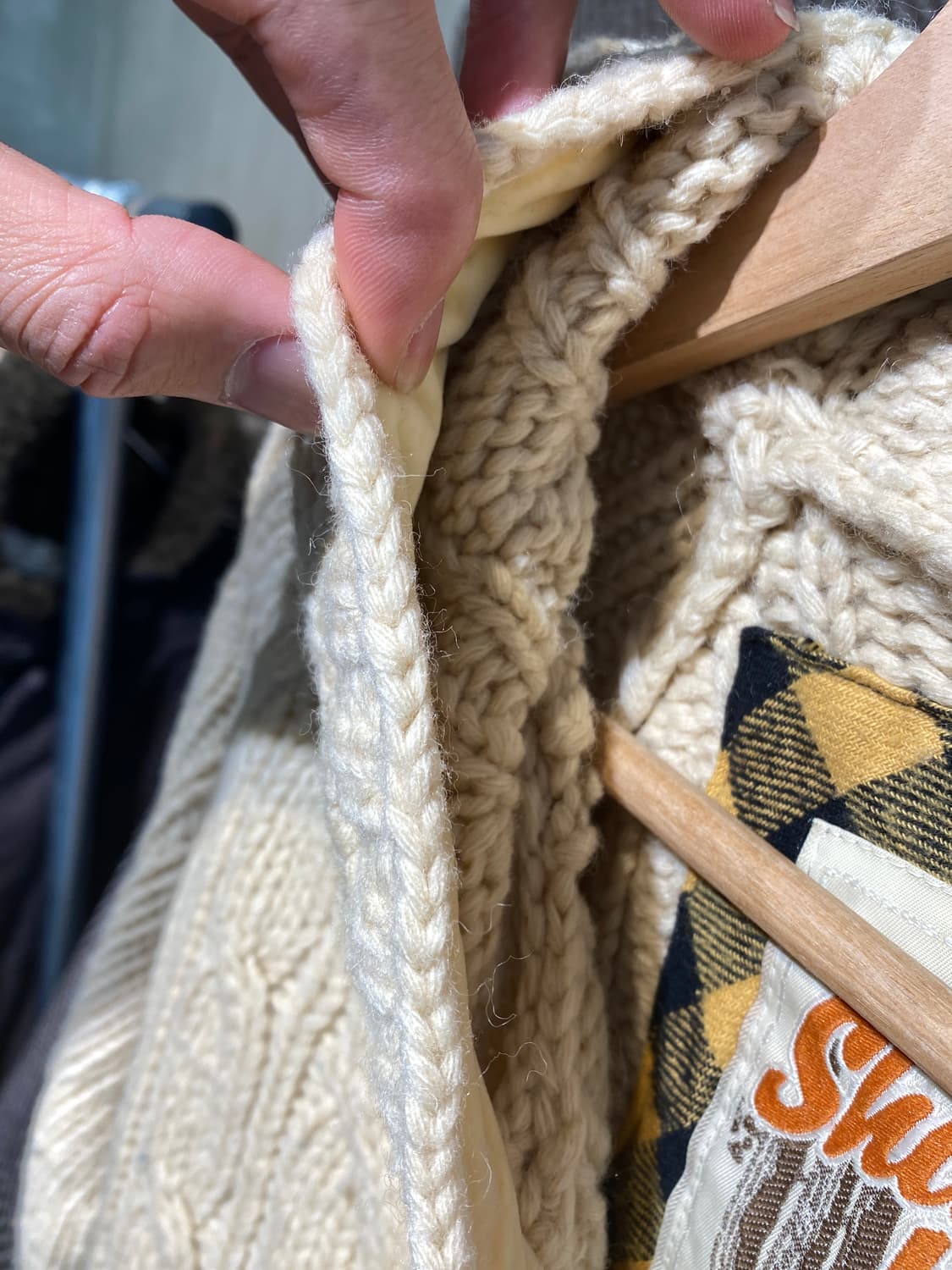 00s셰인진스 케이블 니트집업 상품이미지9