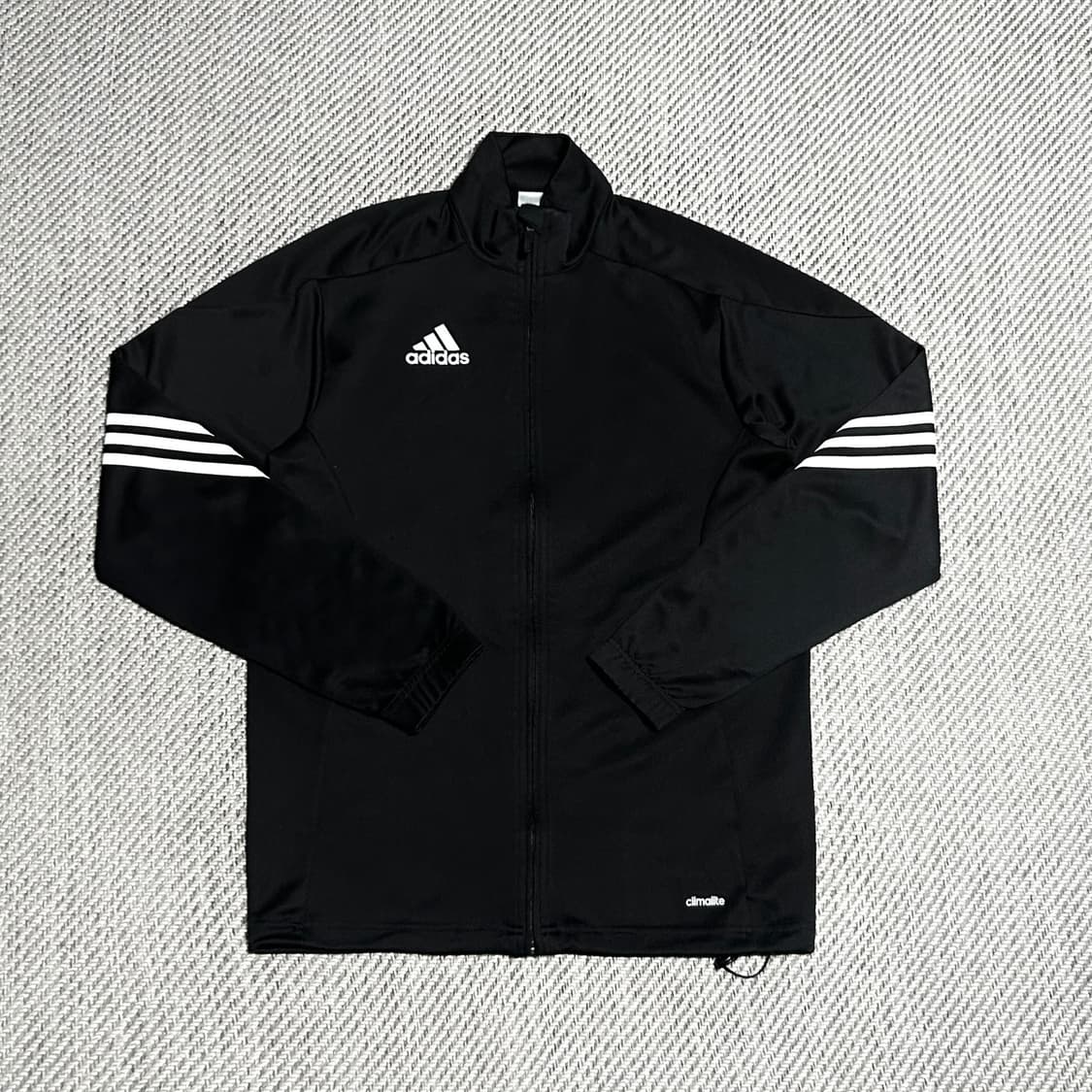 [L] adidas 아디다스 sere14 검/흰 사선 집업 져지 상품이미지1