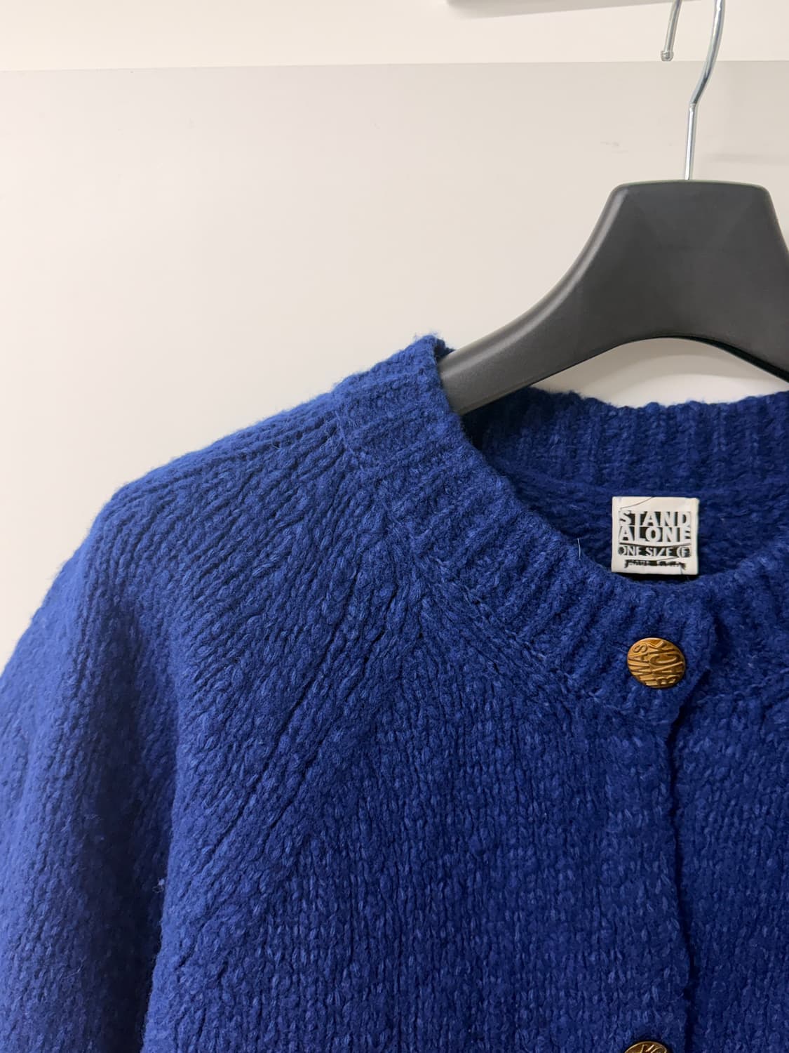 스탠드얼론 블루 니트 가디건 상품이미지3
