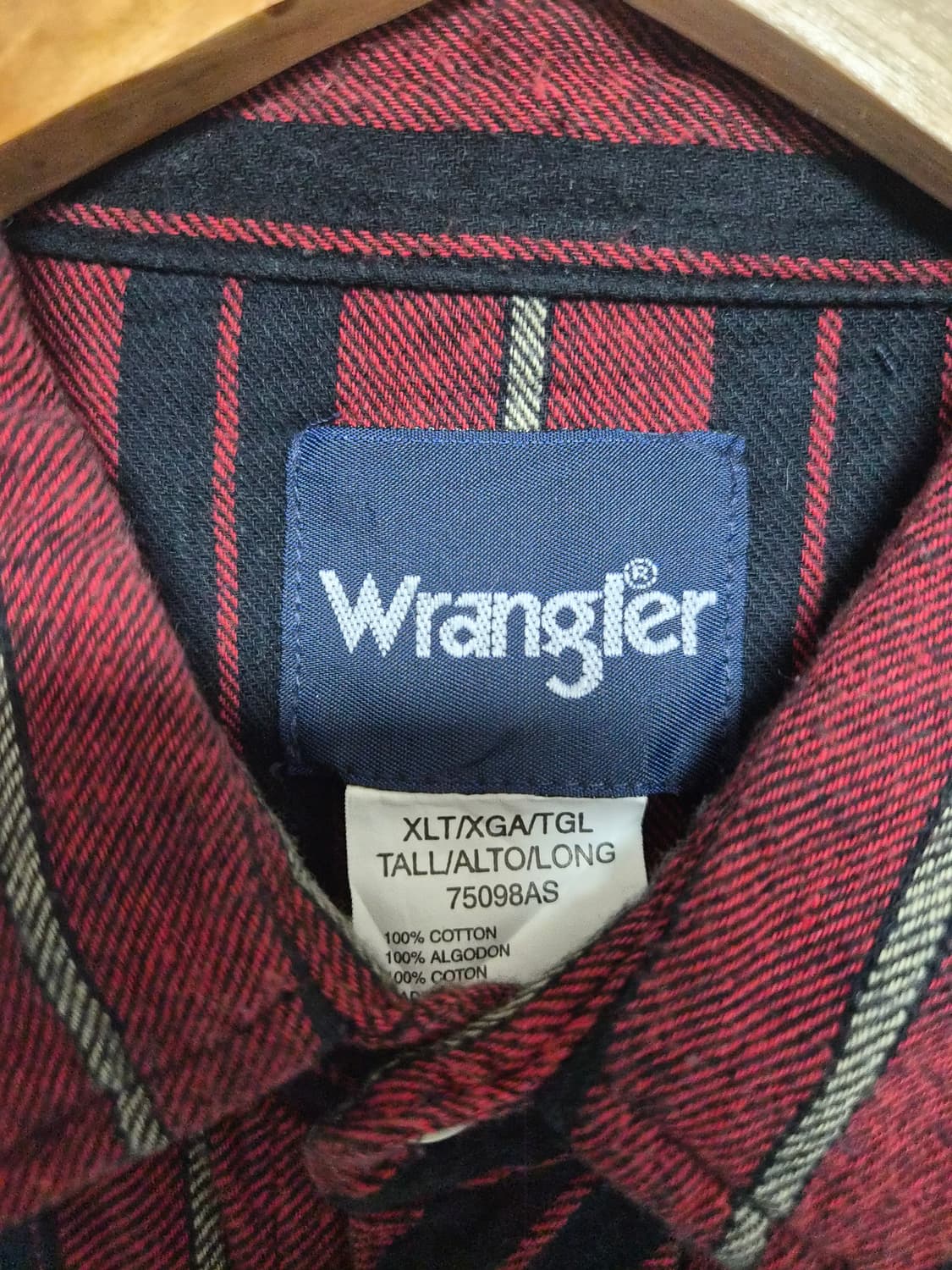 랭글러Wrangler 웨스턴 셔츠 XL사이즈 - S304 상품이미지4