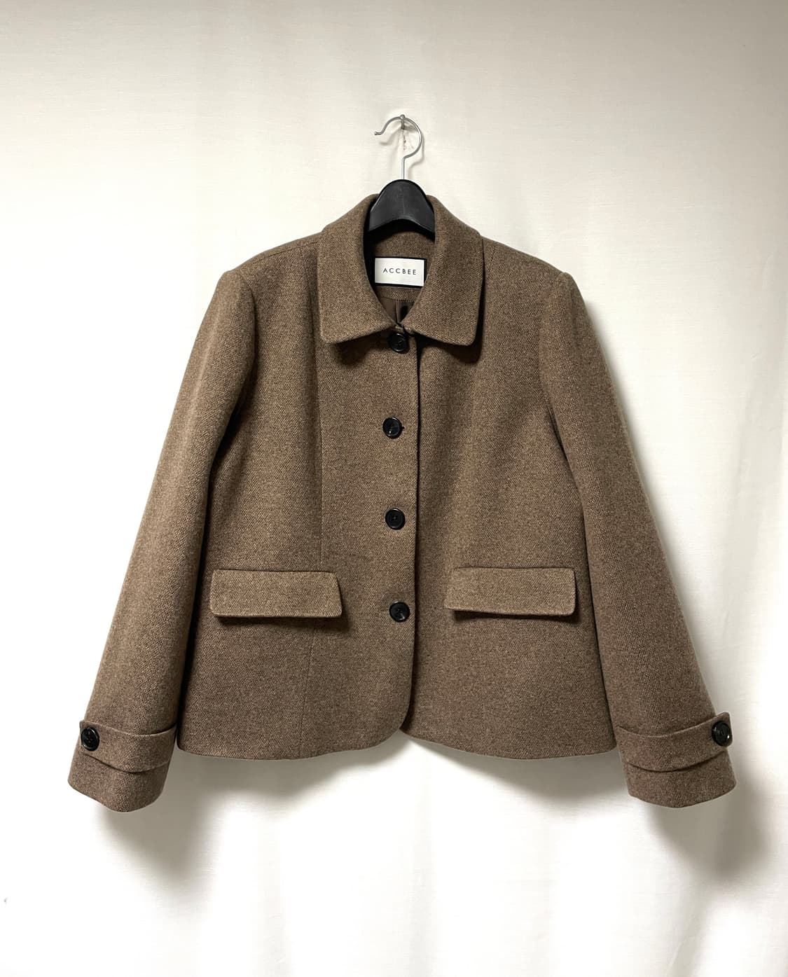 새상품) 아크비 ACCBEE 여성 캐미시어 100% 싱글 숏코트 자켓 _ 상품이미지2