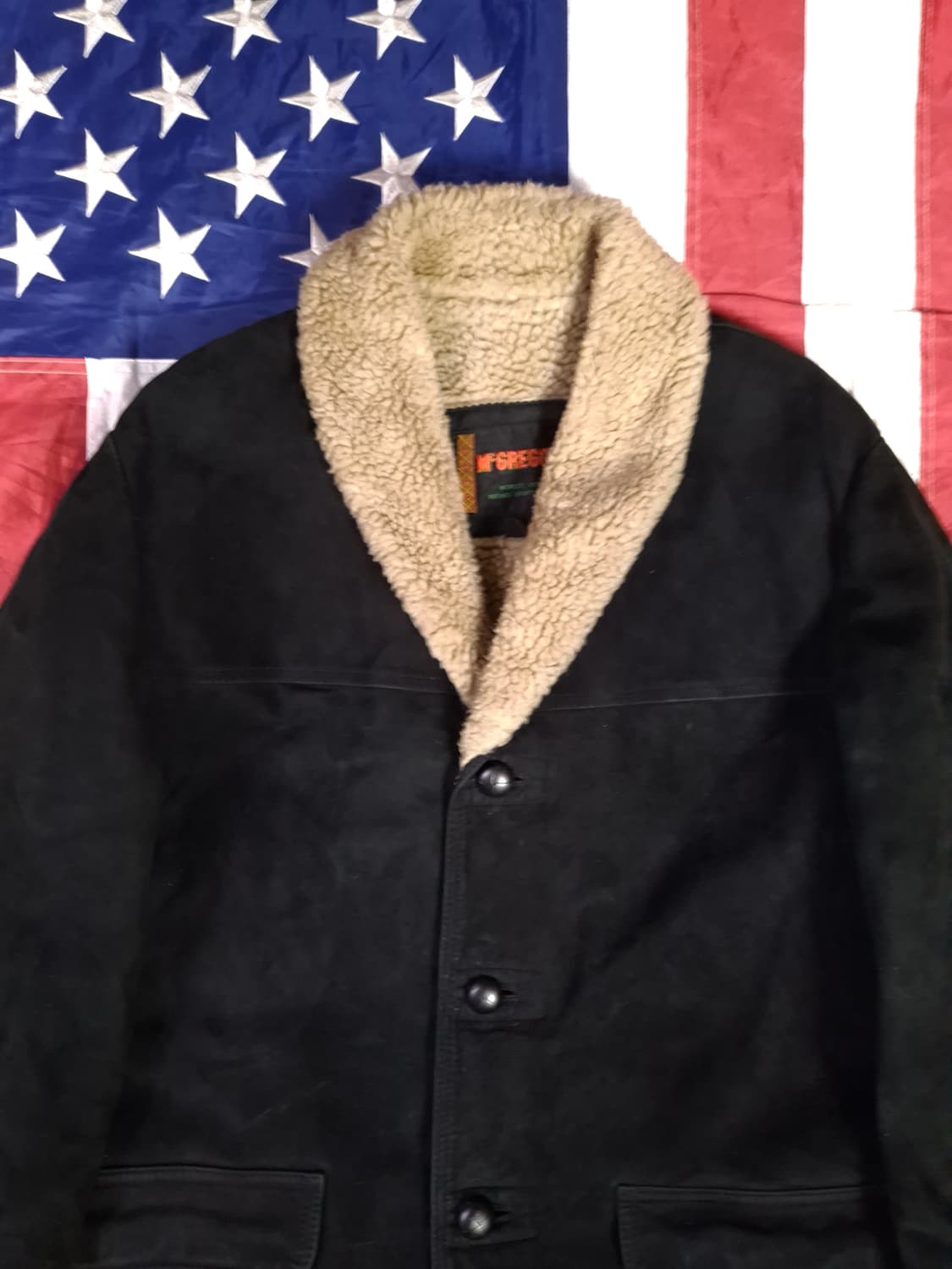 오리지날 80's 일본판 맥그리거 리얼레더 시어링 무스탕 상품이미지2