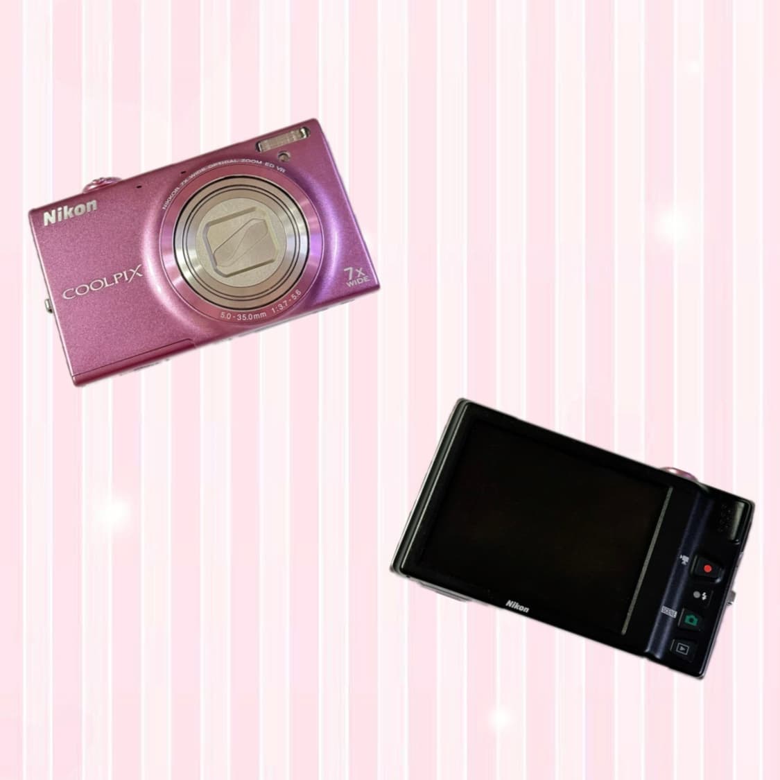 [희귀💖/작례⭕️] 니콘 쿨픽스 S6100 핑크 빈티지 디지털 카메라 상품이미지2