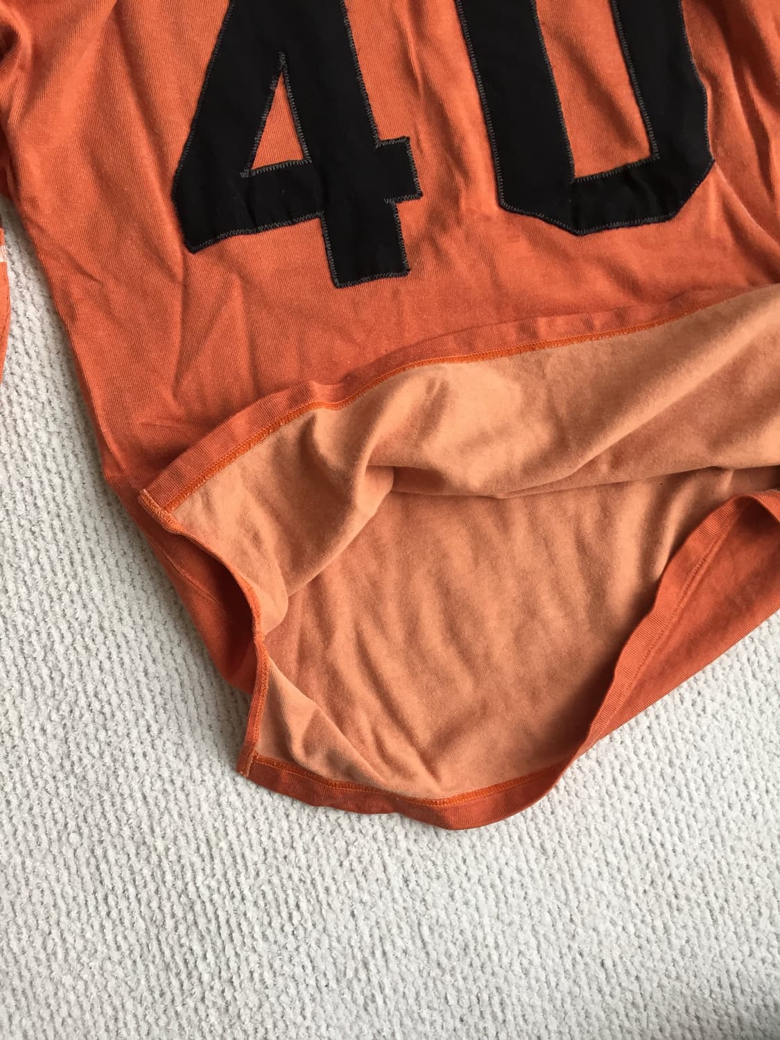 Joe mccoy 조맥코이 레이온 풋볼 티셔츠 오렌지 상품이미지8