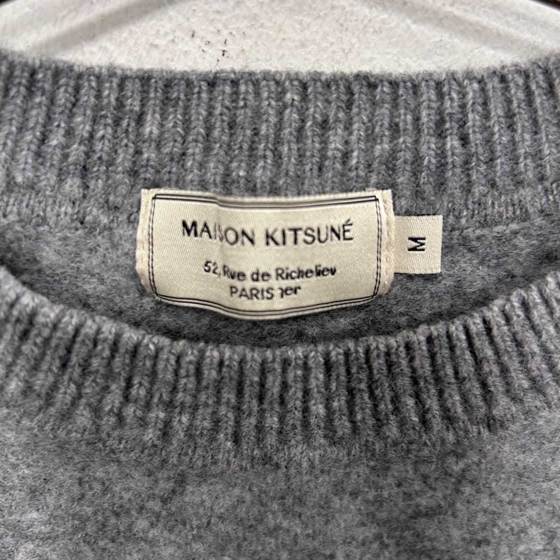 메종키츠네 베이비폭스 자수 크롭니트 상품이미지3