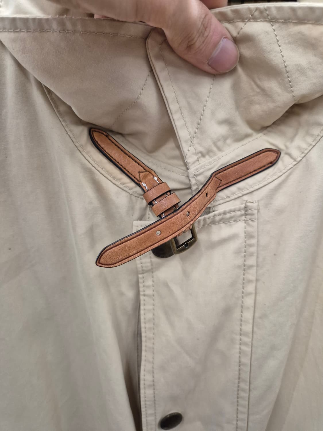 폴로 랄프로렌 사파리 베이지색 면 자켓 2XL 상품이미지4