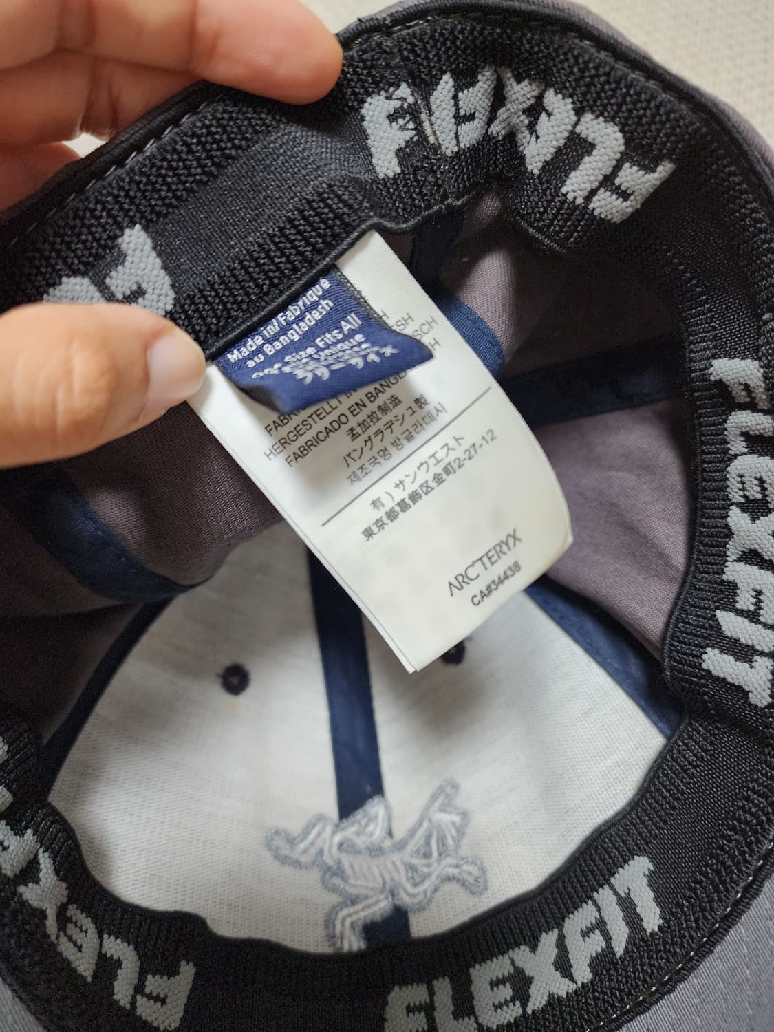 Arcteryx 아크테릭스 볼캡 빈티지 빅로고 그레이 상품이미지5