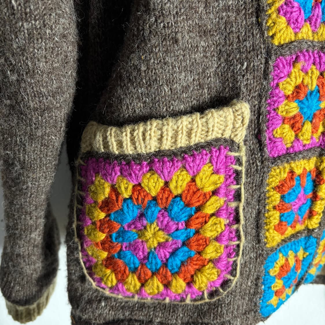 티티카카 모티브 울니트 후드집업(Free) 상품이미지3