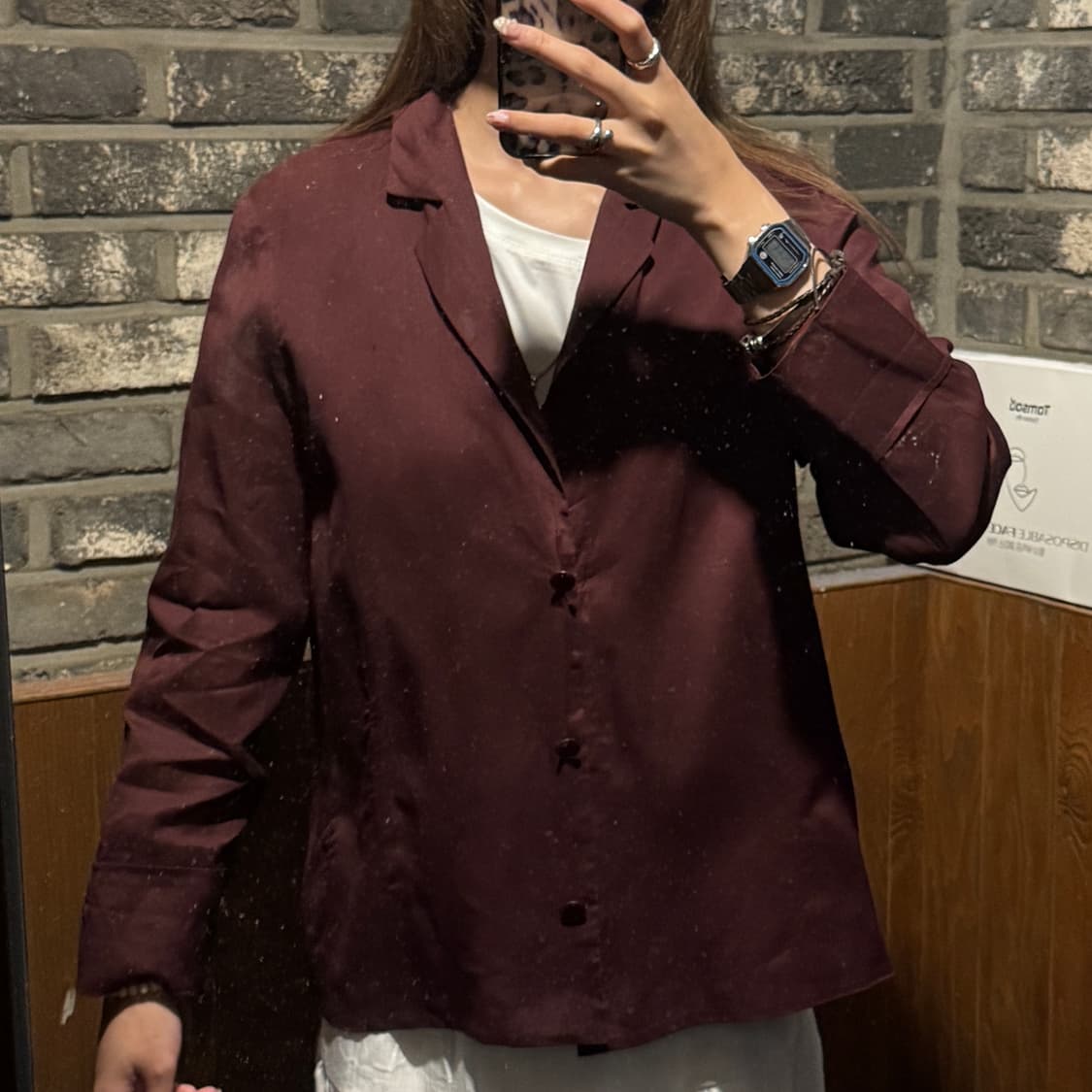 M) 겐조 린넨 셔츠 자켓 상품이미지7