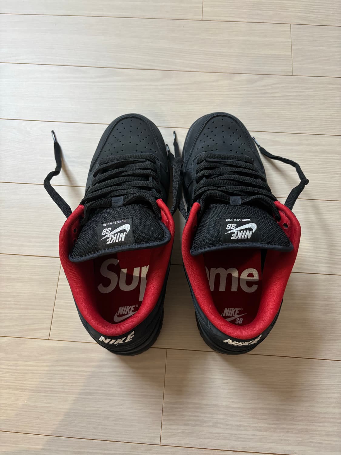 나이키 슈프림 SB 덩크 로우 블랙 270 상품이미지2