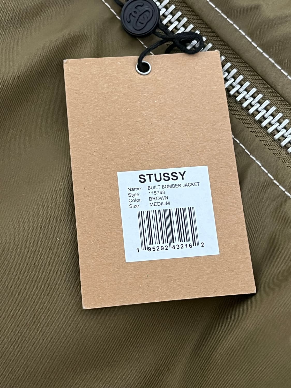 [M] 스투시 빌트 리버시블 봄버 브라운 새상품 상품이미지3