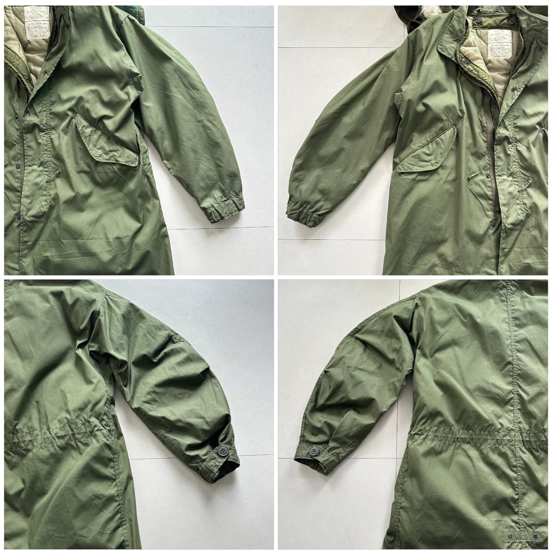 오리지널 M65 피쉬테일 파카 풀셋 (S-R/72년산) 상품이미지4